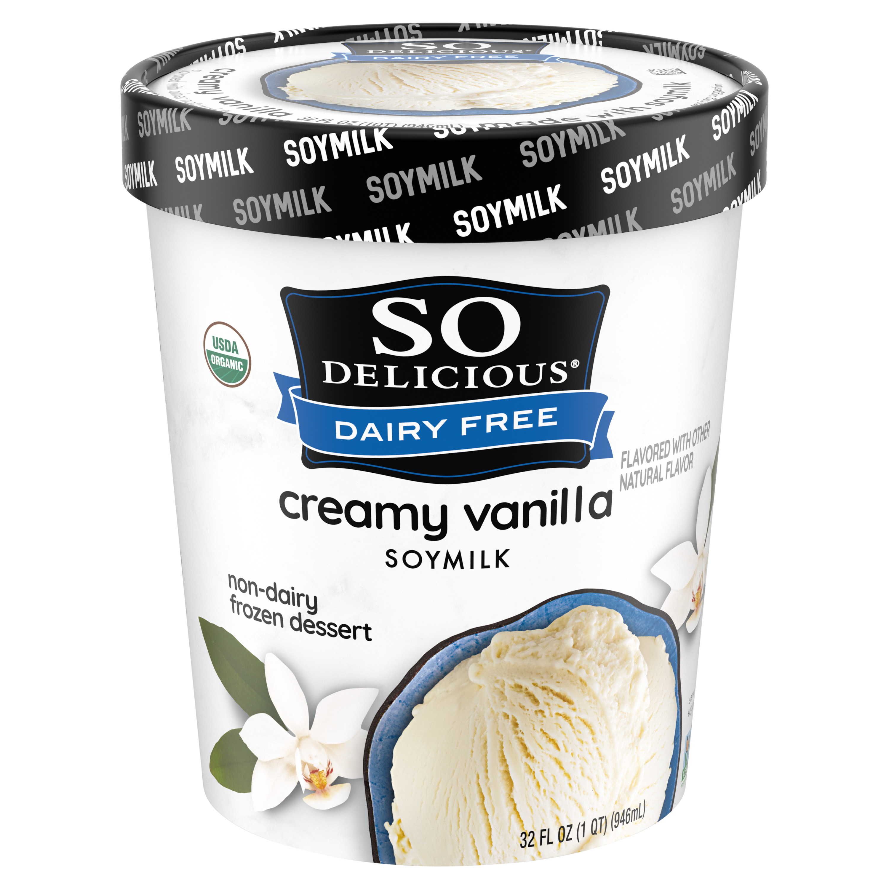 Frozen Dessert, Non-Dairy, Creamy Vanilla, Soymilk