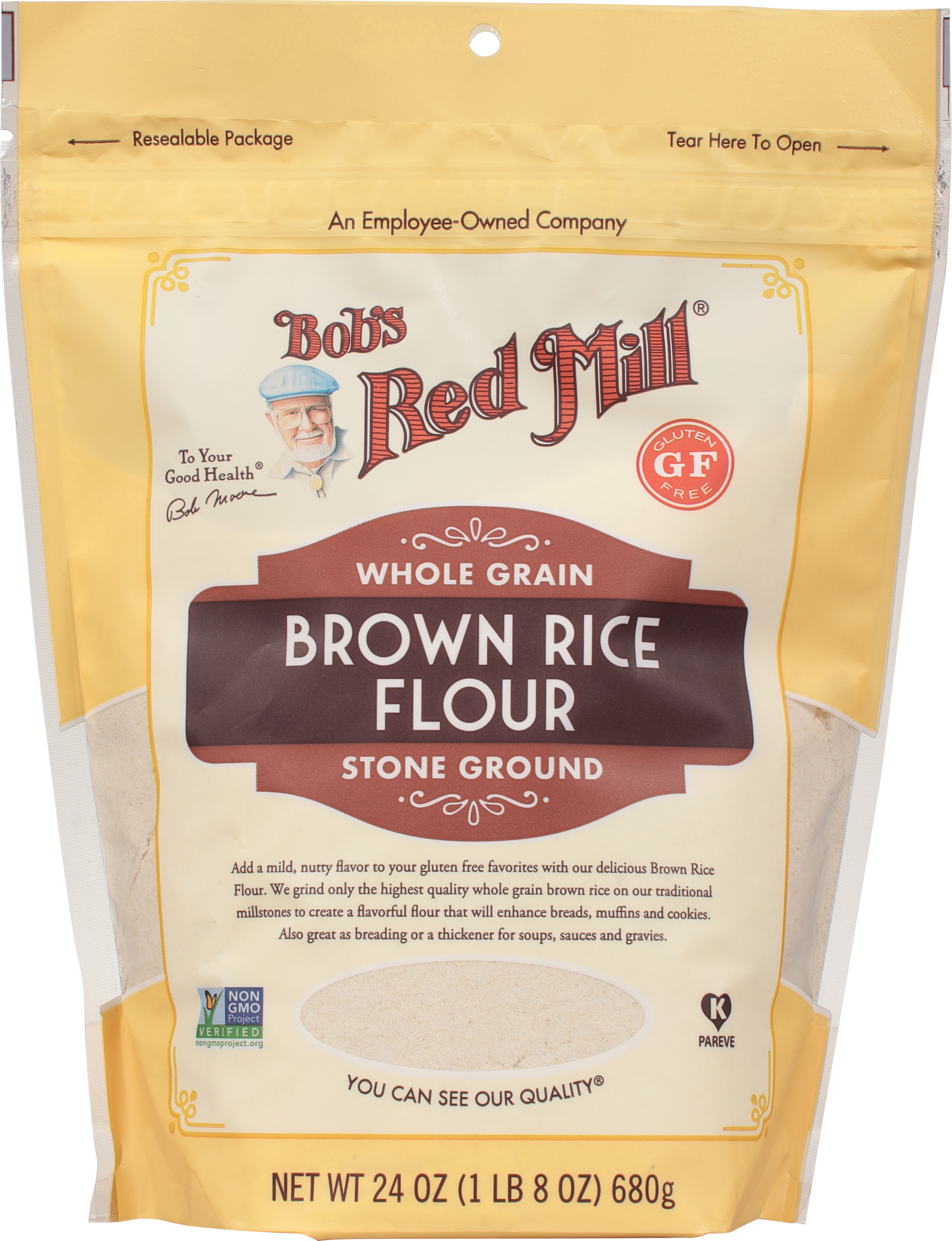 Brown Rice Flour, Whole Grain, Stone Ground