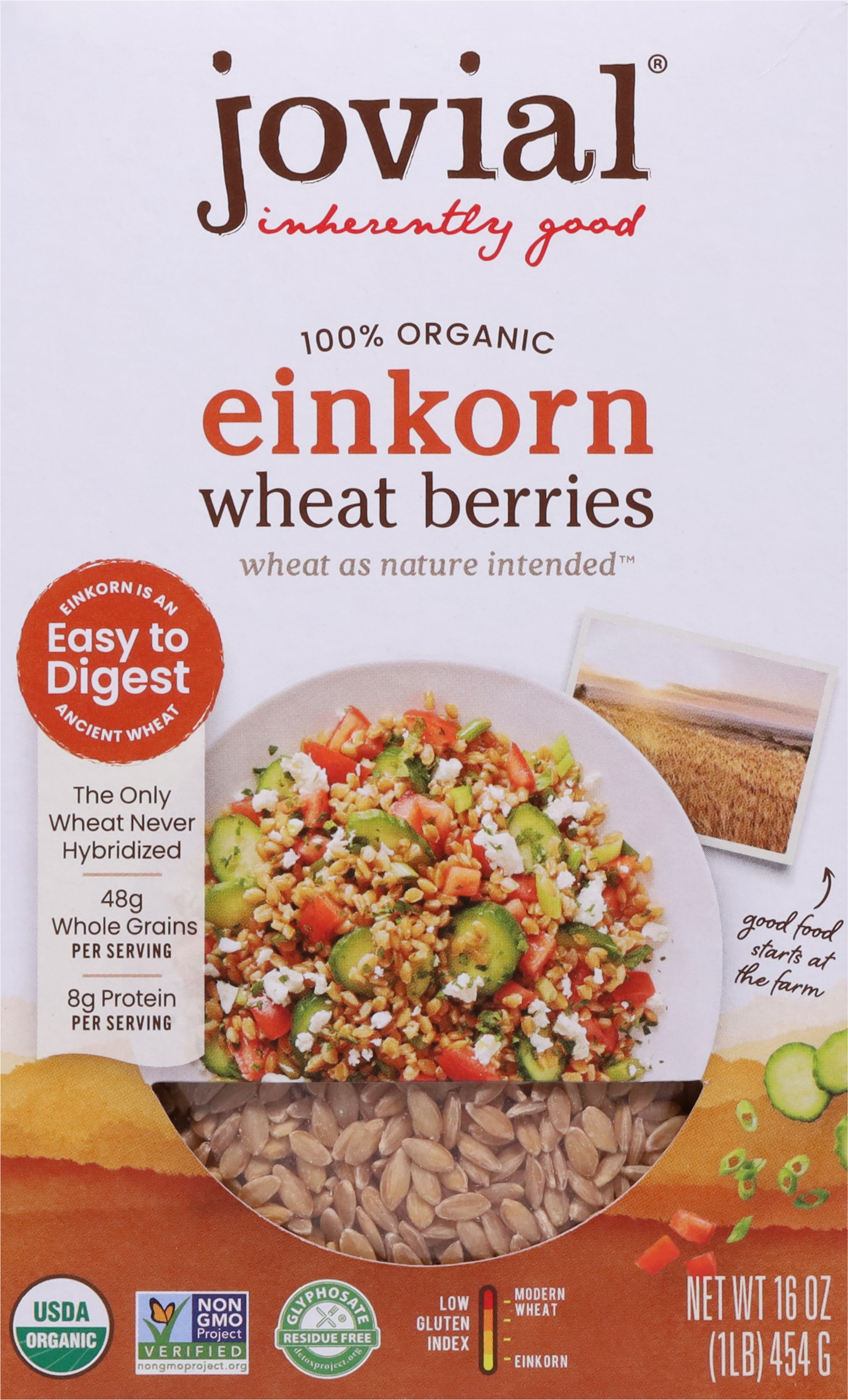 Wheat Berries, 100% Organic, Einkorn