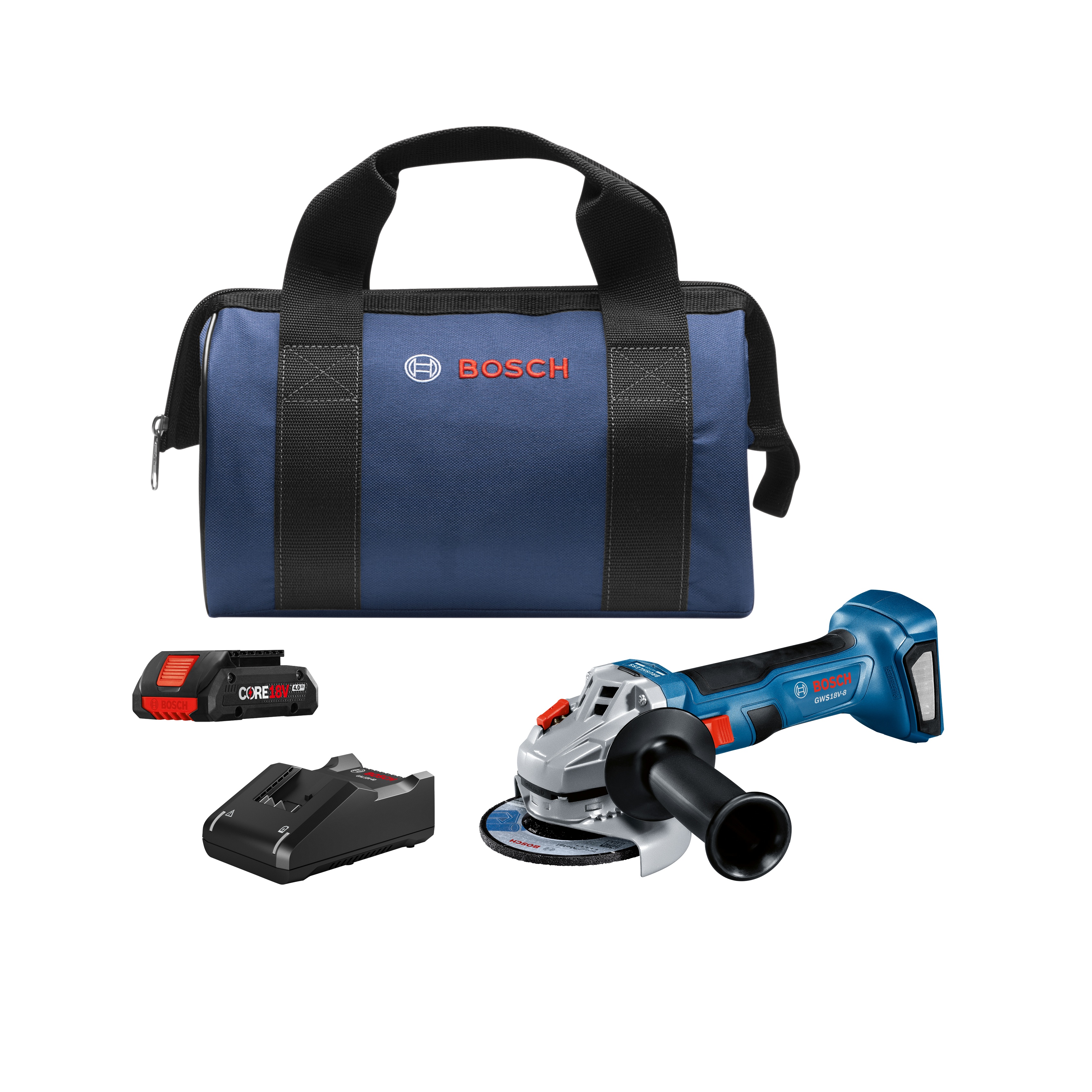 18V Brushless Cordless 4-1/2 in. Angle Grinder Kit with 4.0 Ah Battery and  Charger