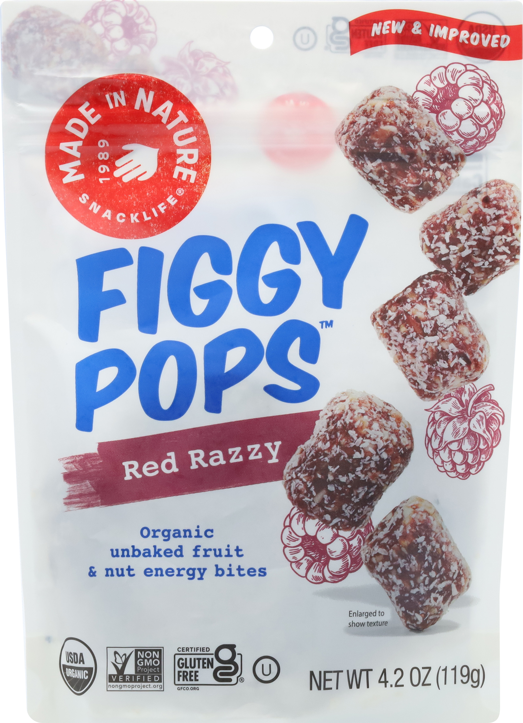 Energy Bites, Organic, Red Razzy