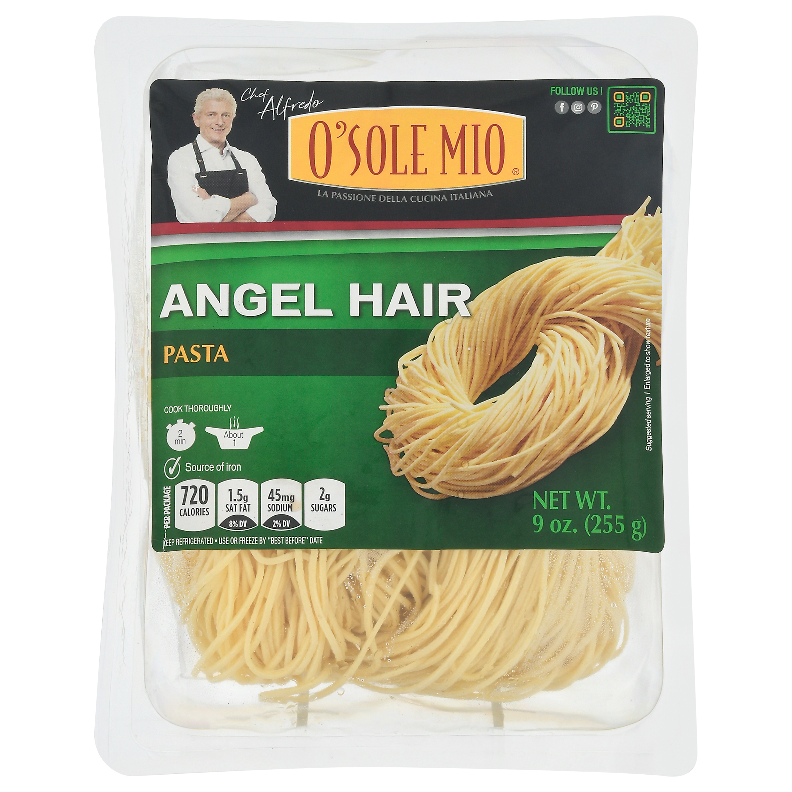 O'sole Mio Angel Hair Pasta 9 Oz