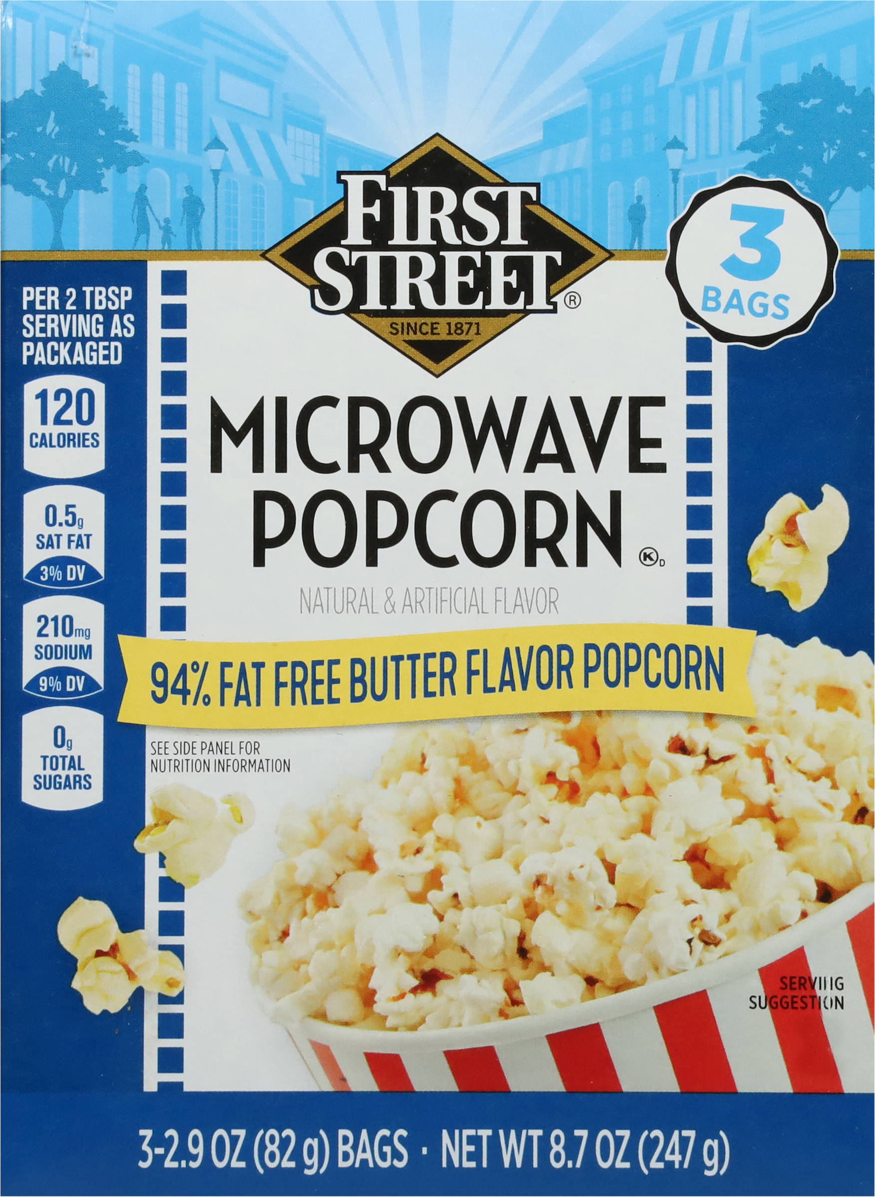 Microwave Popcorn, Butter Flavor