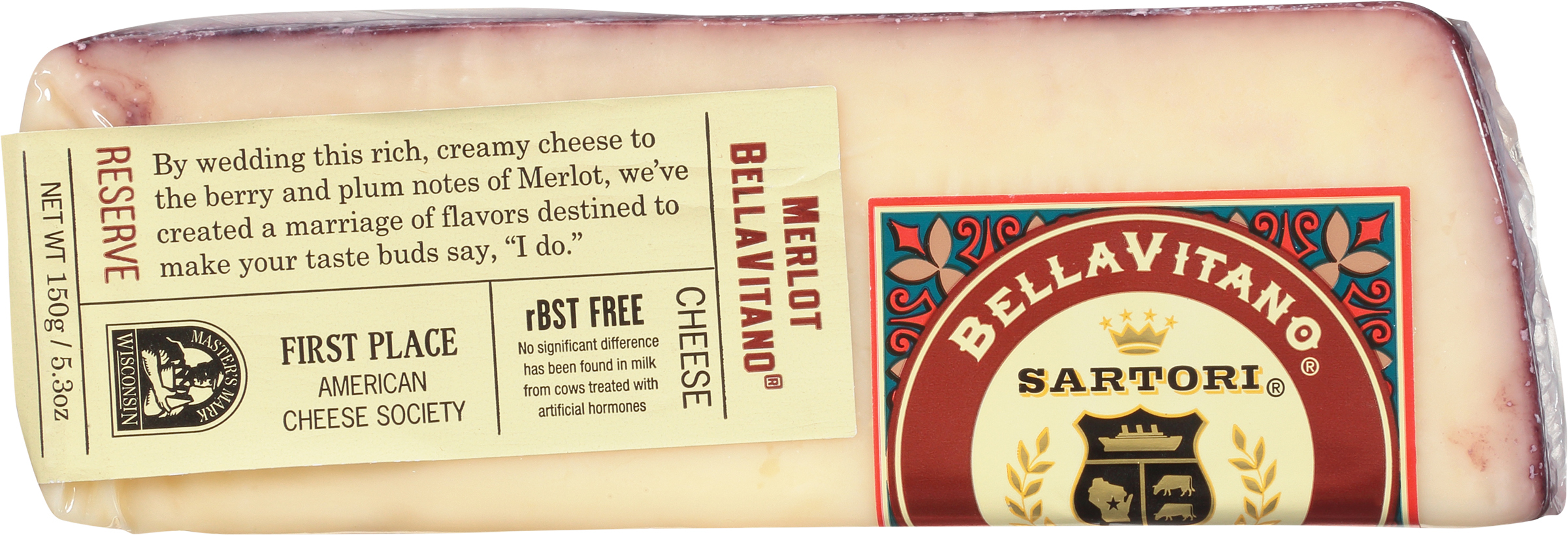 Cheese, BellaVitano, Merlot
