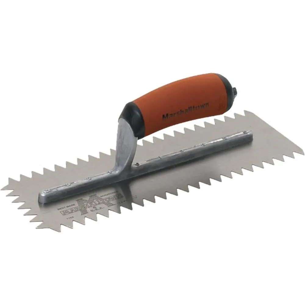 MARSHALLTOWN Scratcher Trowel W/11 2" V Groove Durasoft Handle
