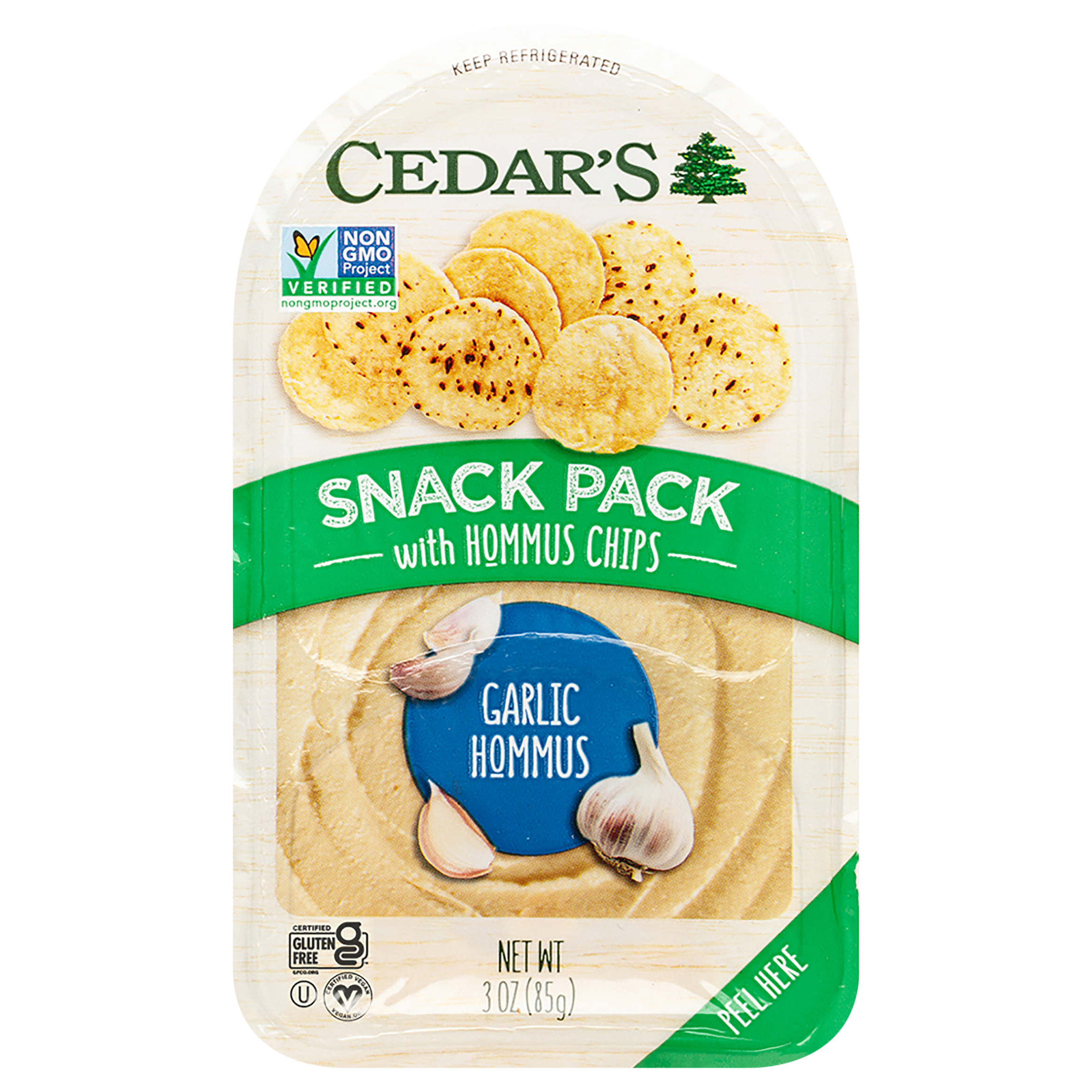 Snack Pack, Garlic Hommus