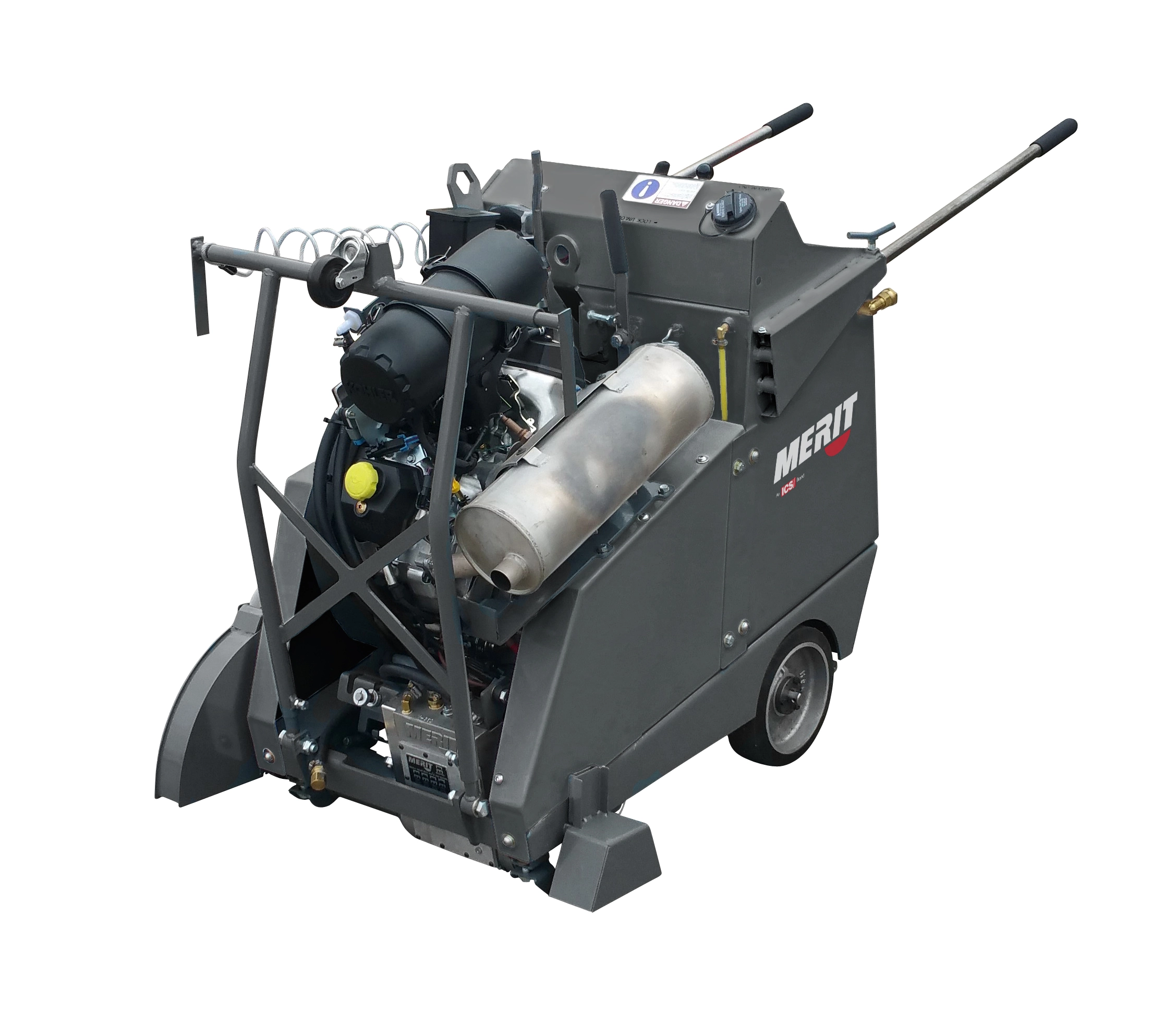 Merit M350-38G-R4-1100 38 hp Gas Rear Pivot 4-Speed Flat Saw