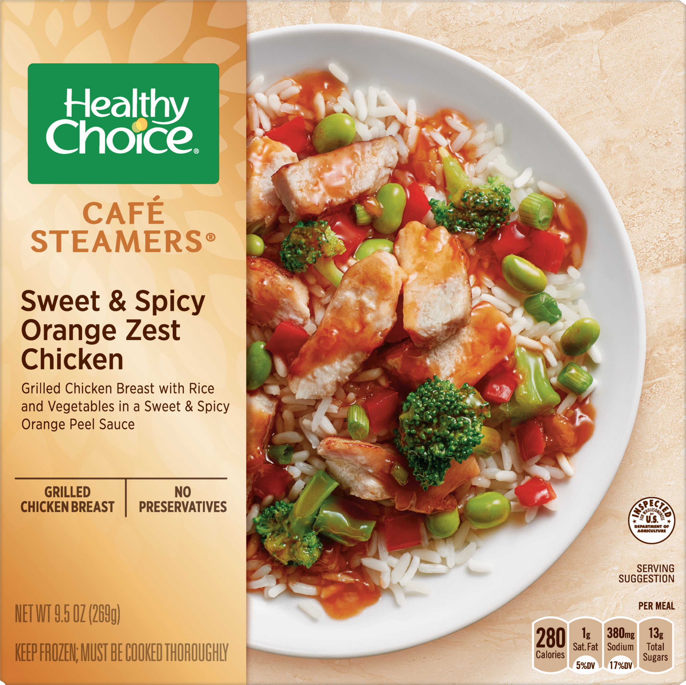 Orange Zest Chicken, Sweet & Spicy
