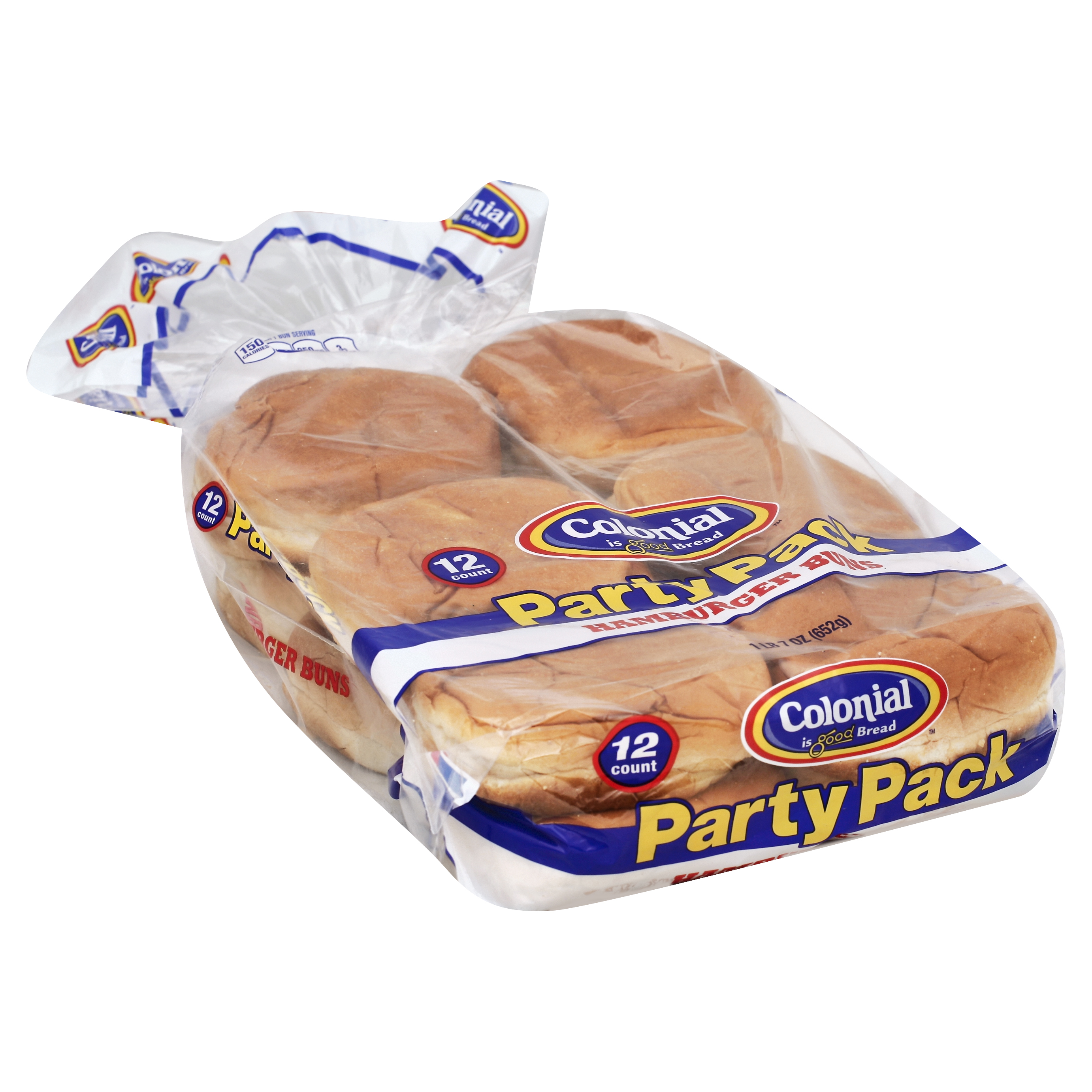 Colonial Hamburger Buns 12 Ea