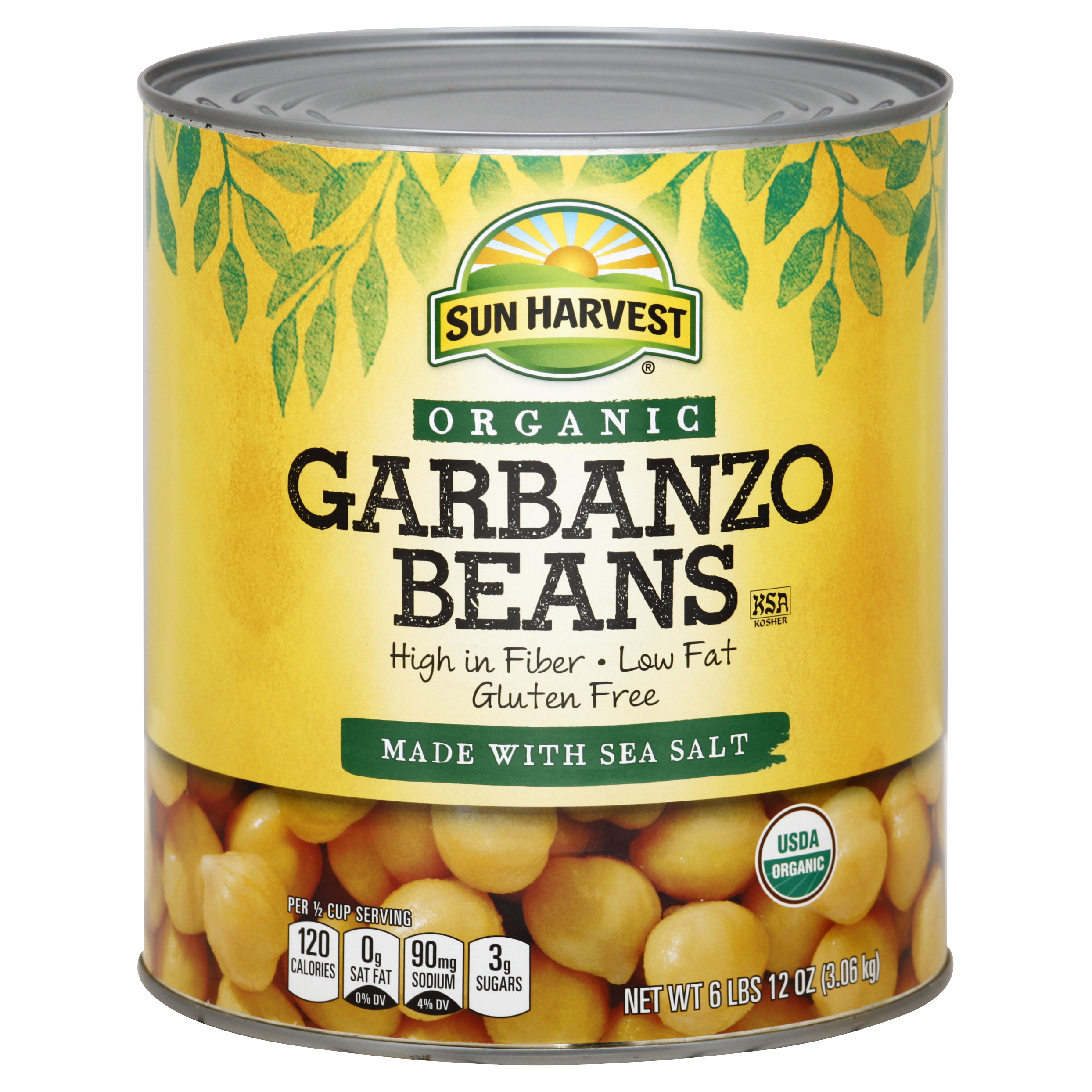 Sun Harvest Garbanzo Beans 108 Oz
