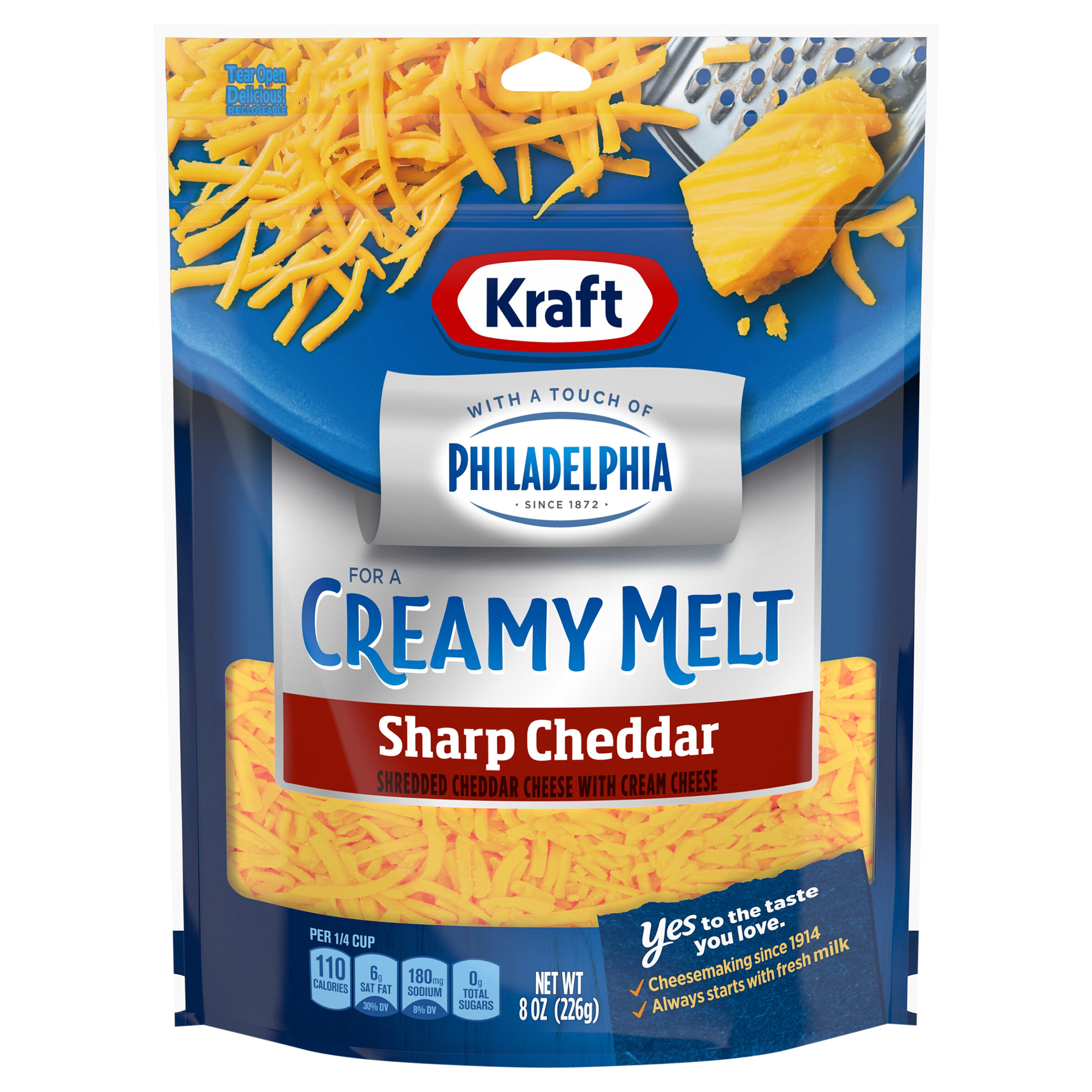 Shredded Cheese, Sharp Cheddar, Creamy Melt