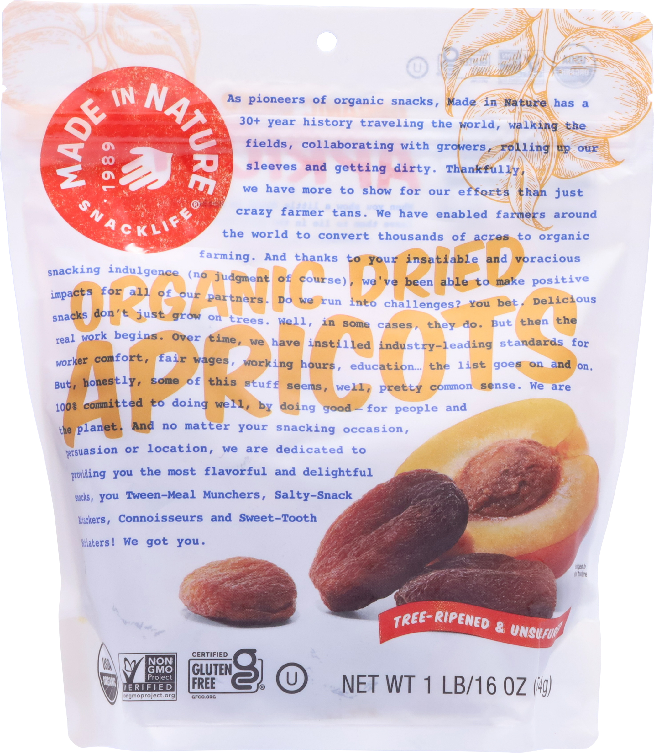 Apricots, Organic, Dried