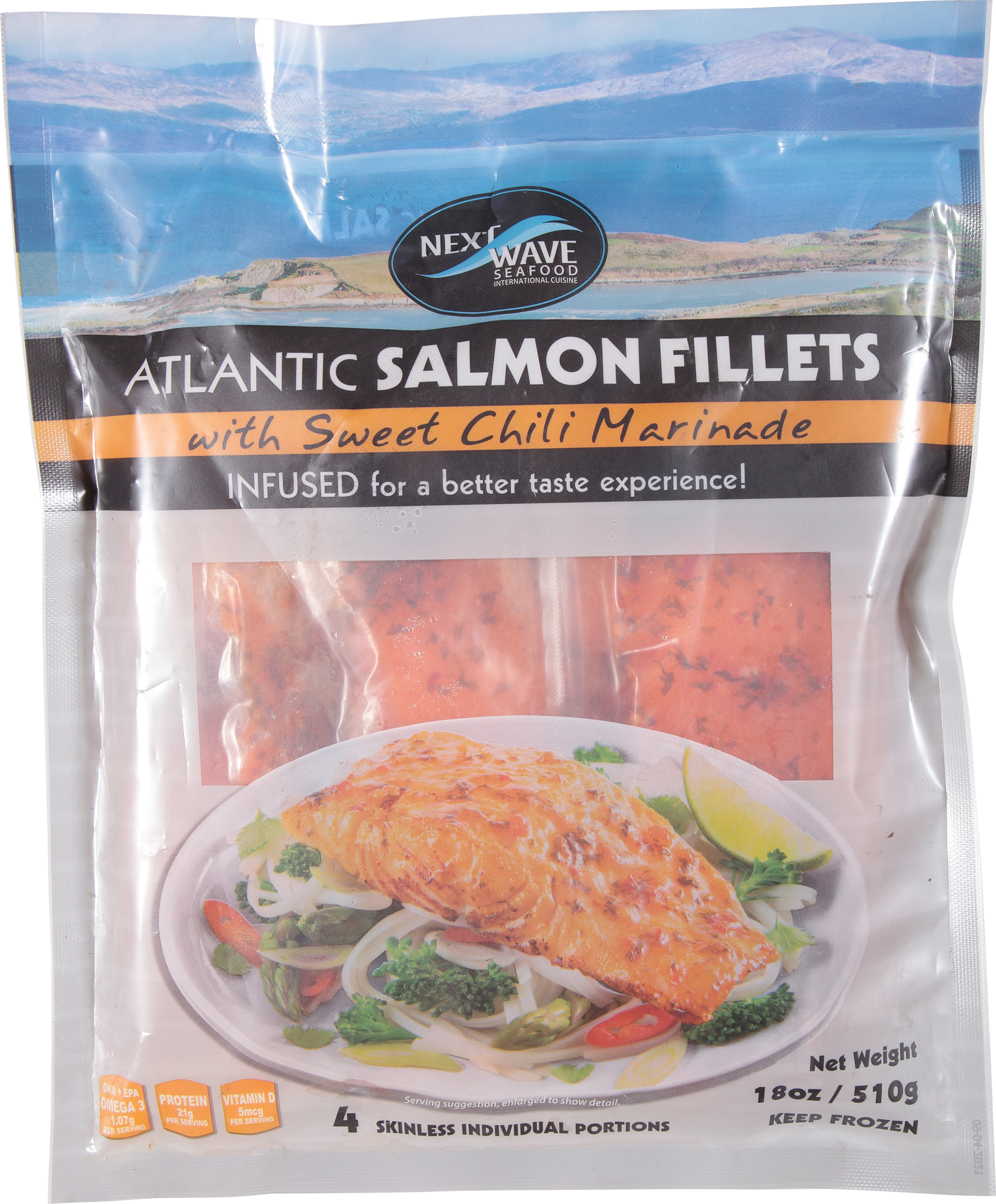 Salmon Fillets with Sweet Chili Marinade, Atlantic