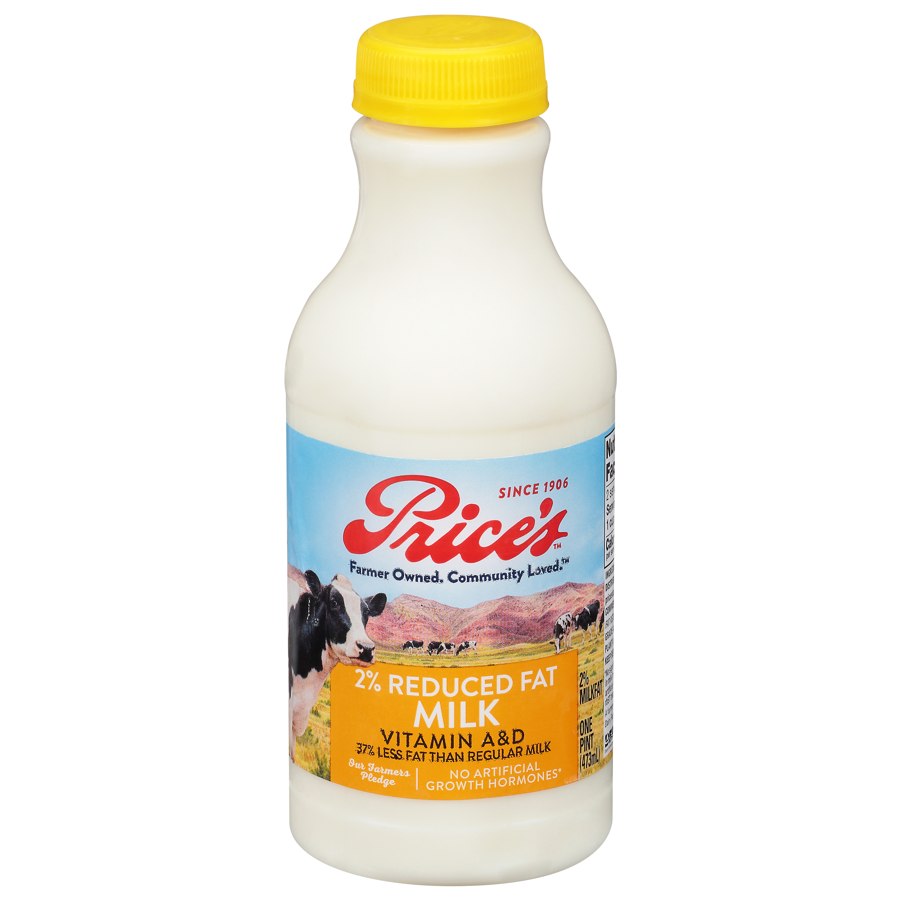 Price's 2% Reduced Fat Milk 1 Pt
