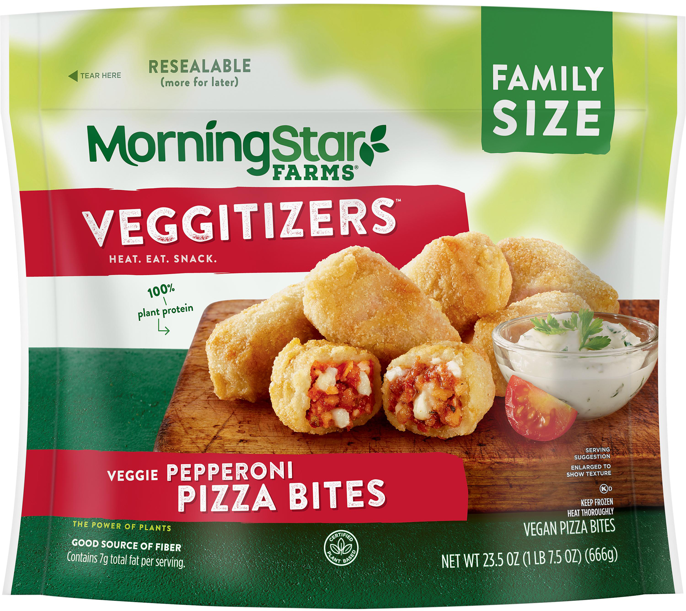 Pizza Bites, Veggie Pepperoni, Family Size