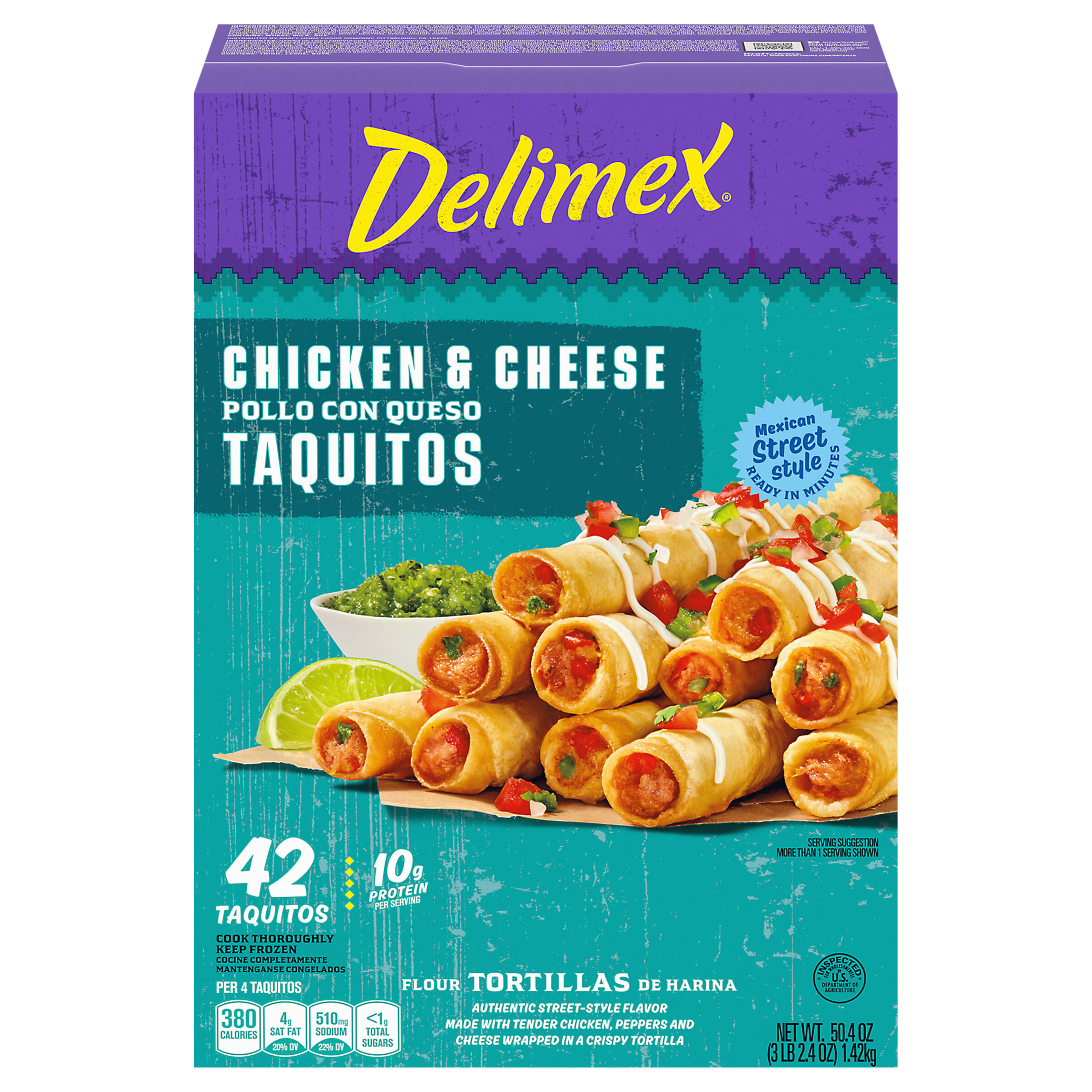 Taquitos, Chicken & Cheese, Flour Tortillas, Mexican Street Style