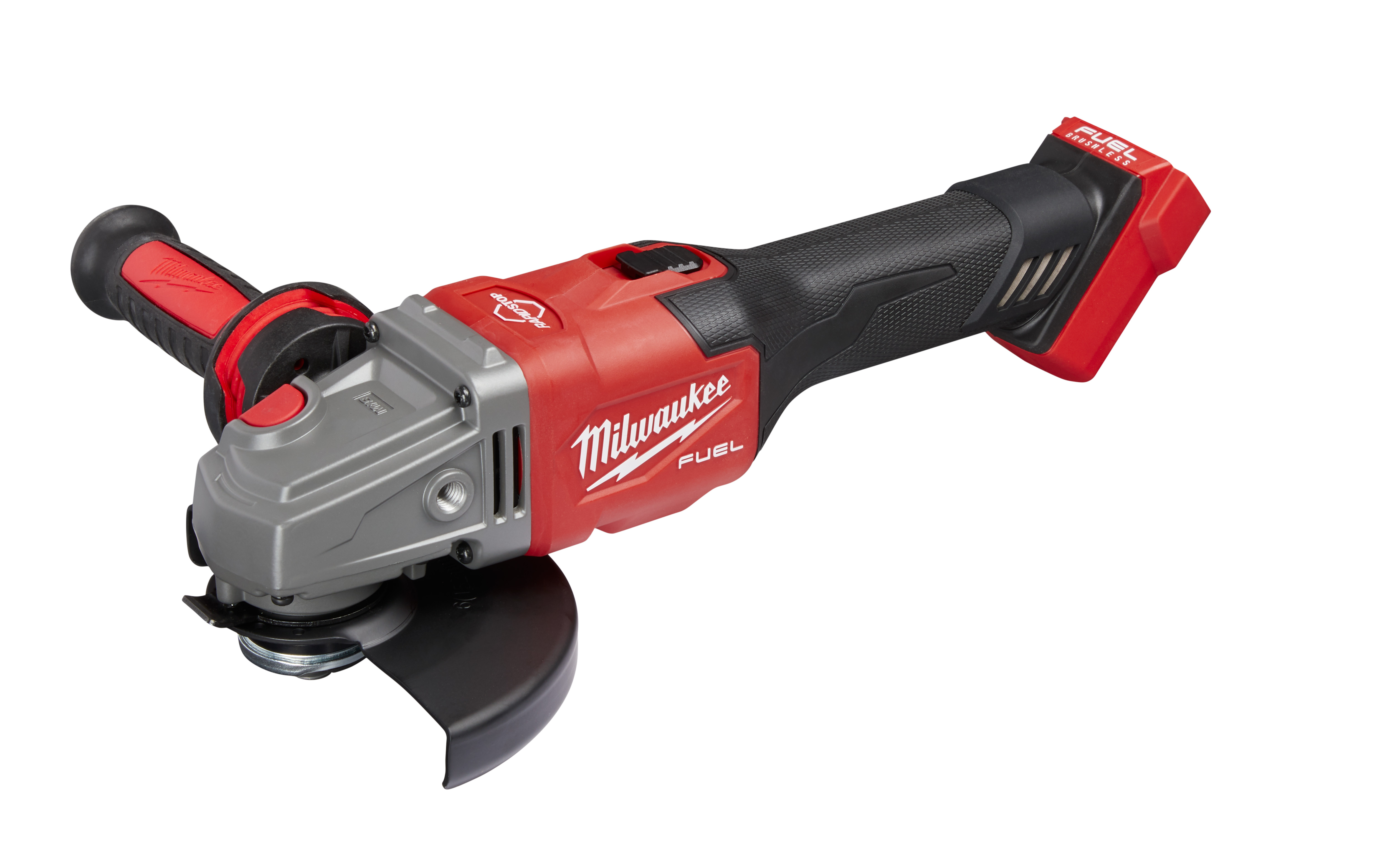 White Cap  Milwaukee 6 13A Angle Grinder With Lock On Sag Paddle