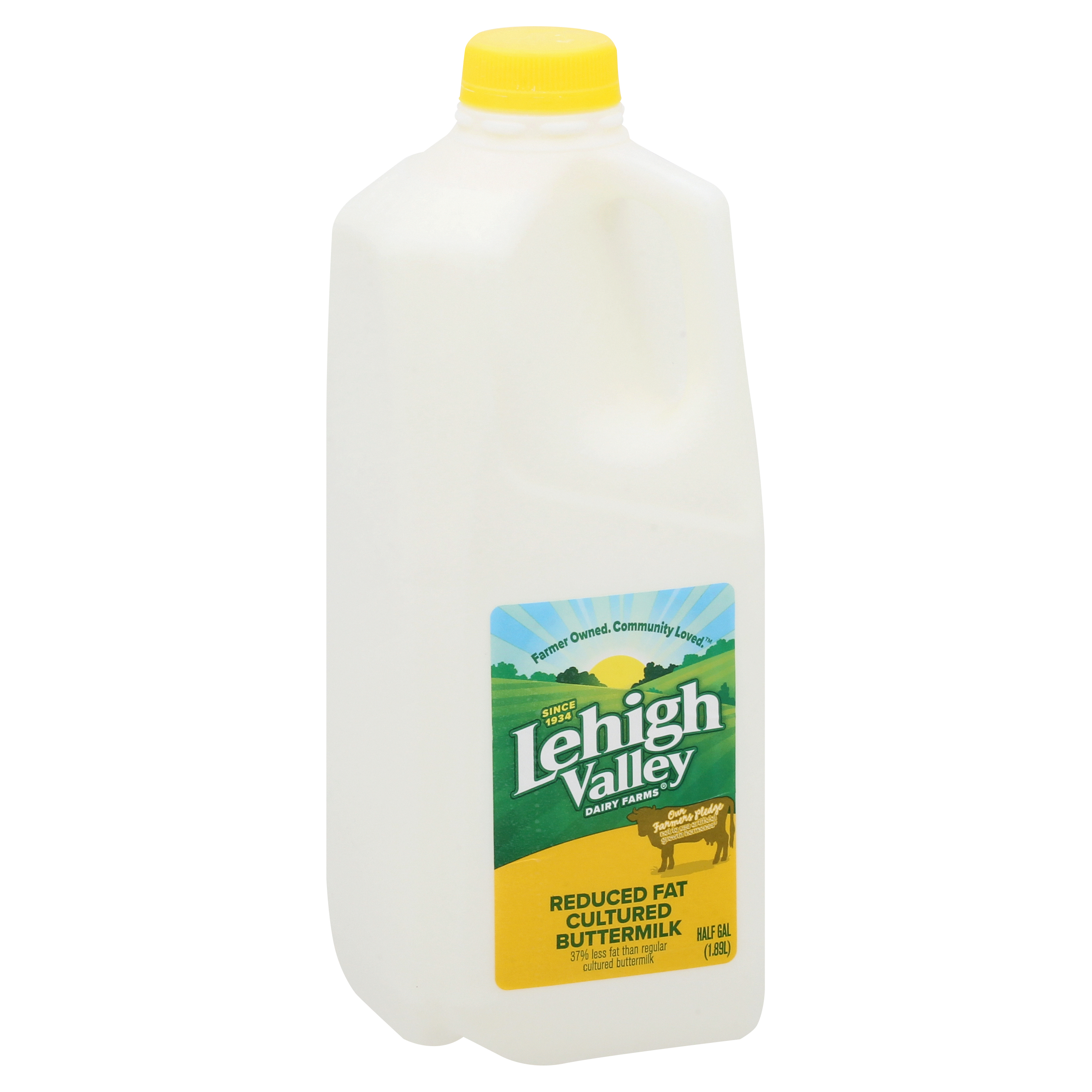 Lehigh Valley Dairy Farms Reduced Fat Cultured Buttermilk 0.5 Gal