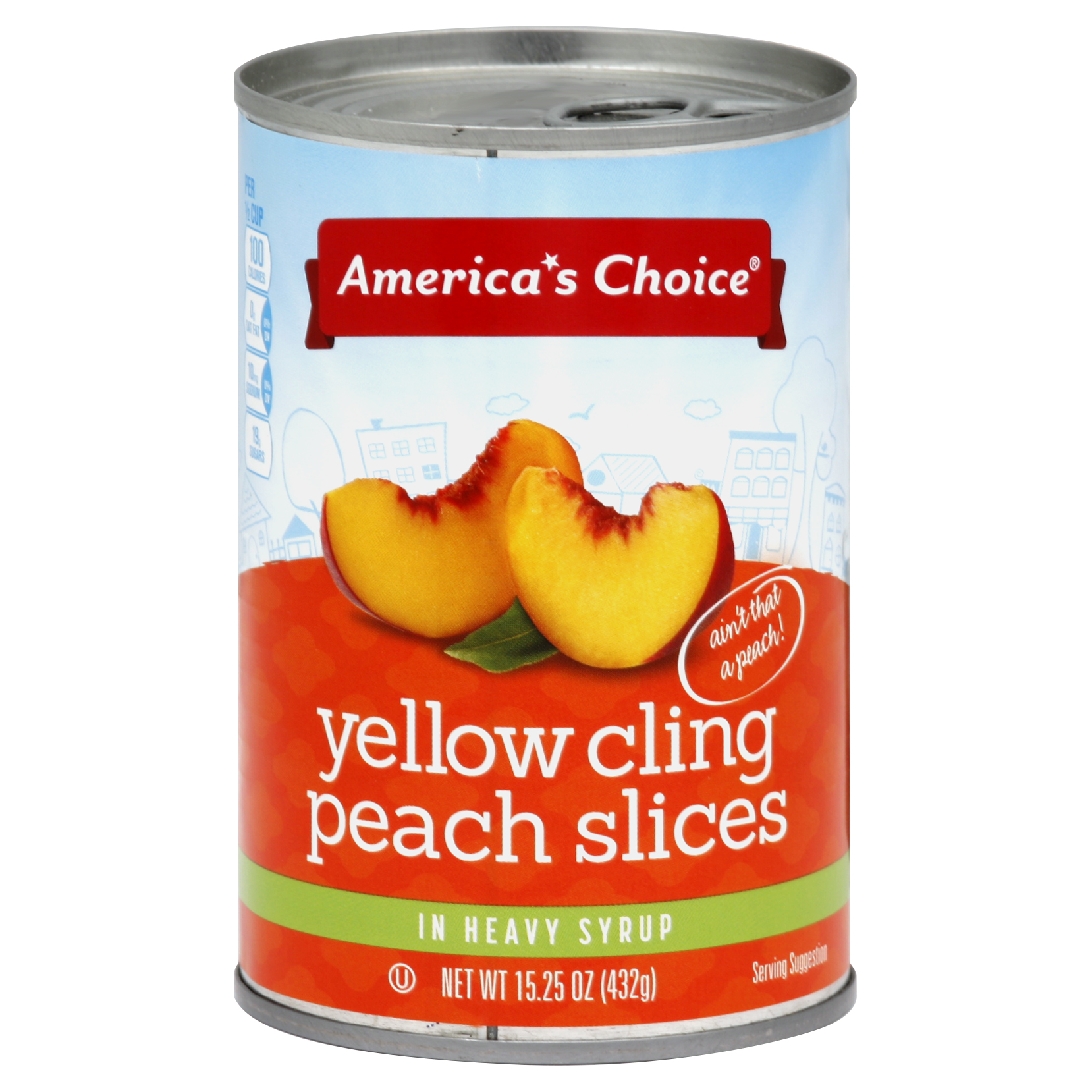 America's Choice Peach Slices 15.25 Oz