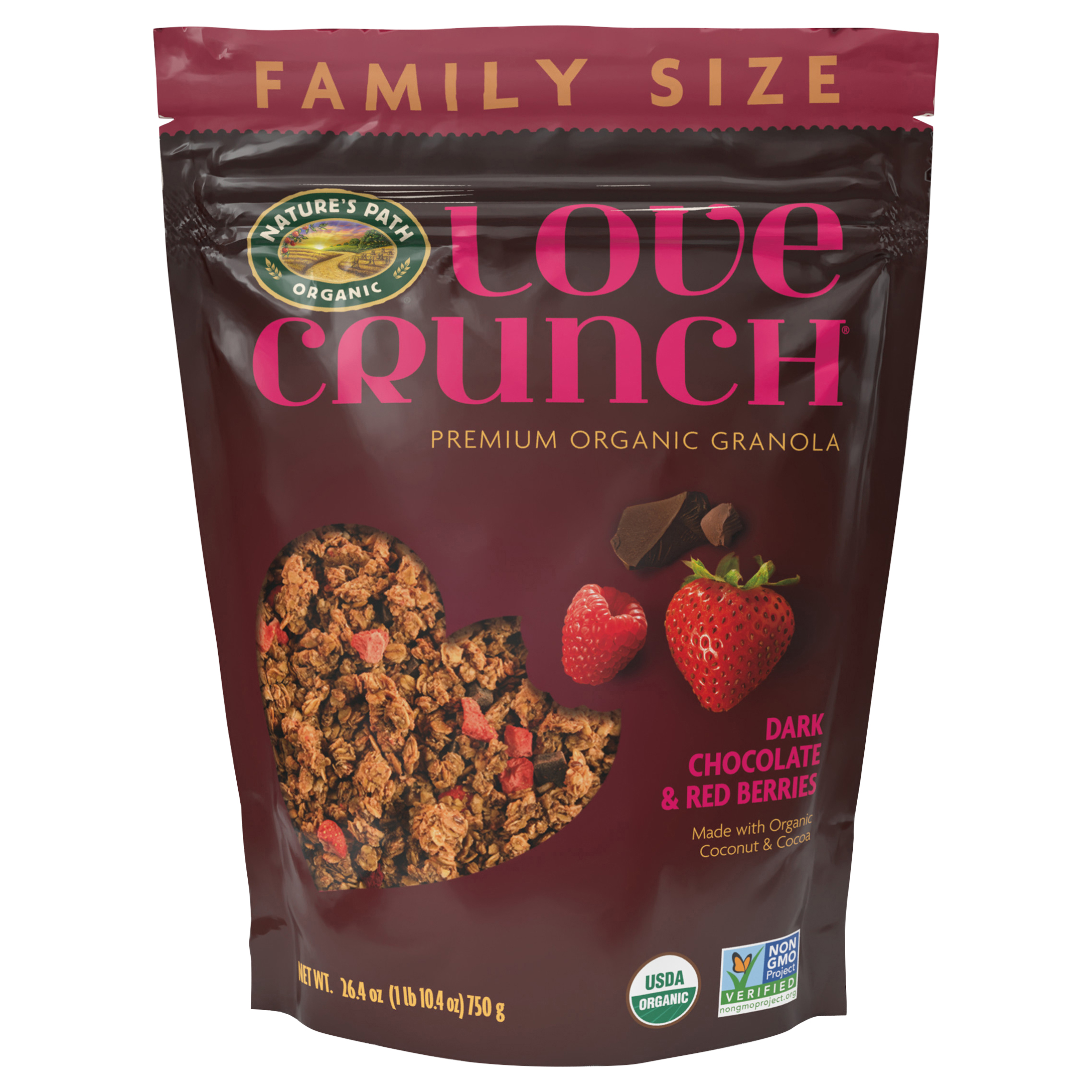 Granola, Organic, Premium, Dark Chocolate & Red Berries, Family Size