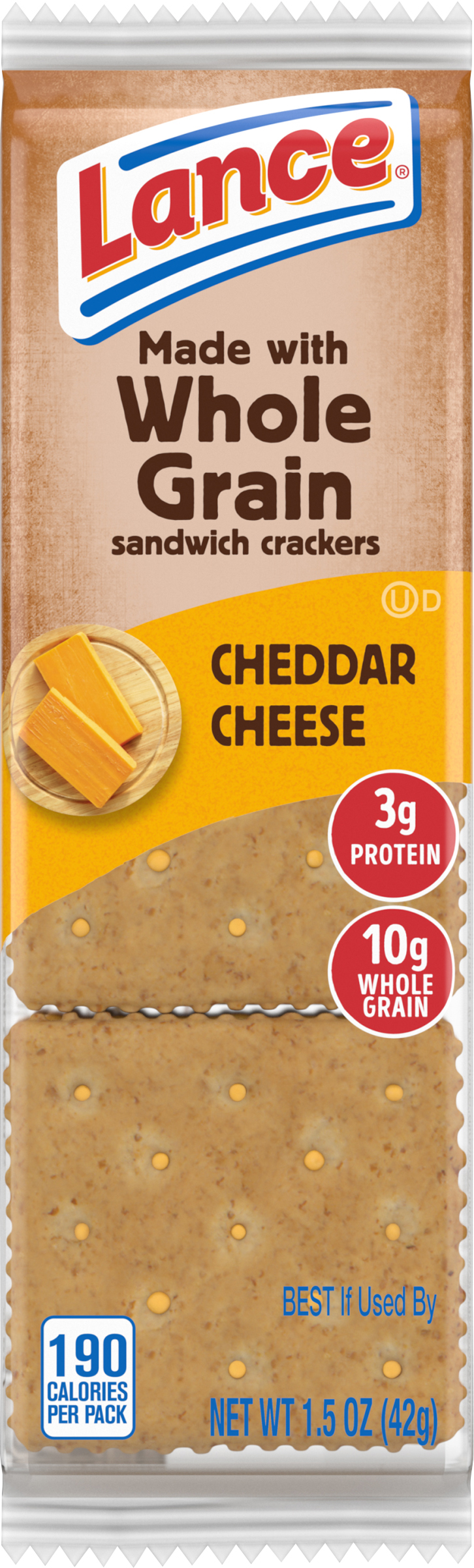Calories in Cheddar Cheese Snack Crackers from Clover Valley