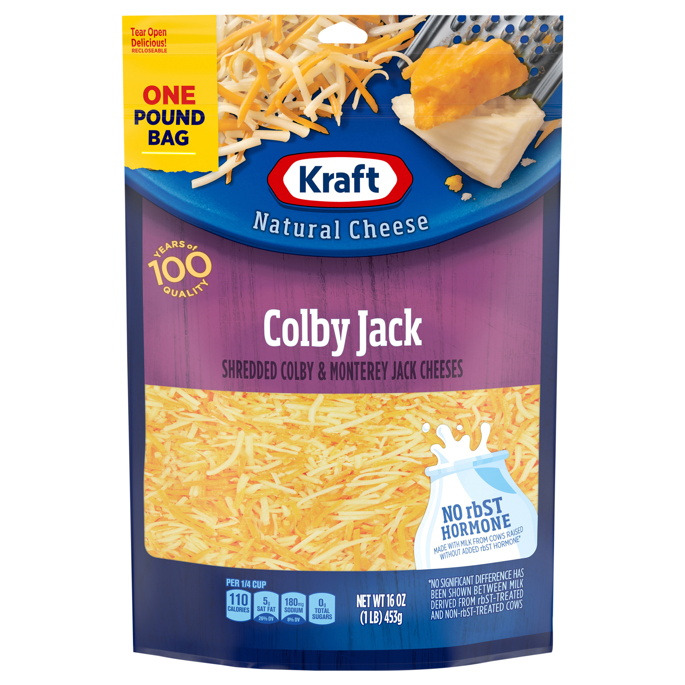 Shredded Cheeses, Natural, Colby Jack