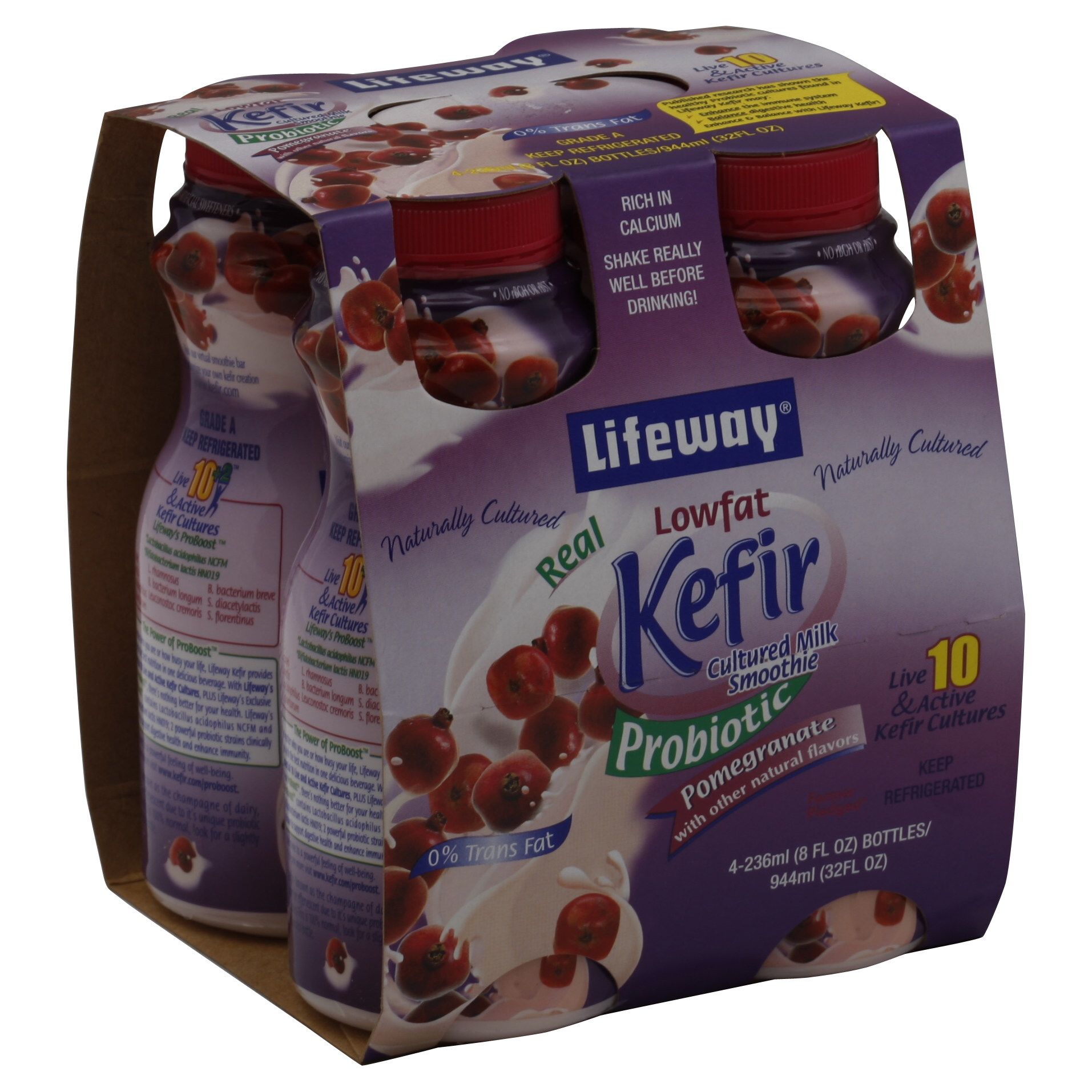 Lifeway Kefir Cultured Milk Smoothie 4 Ea