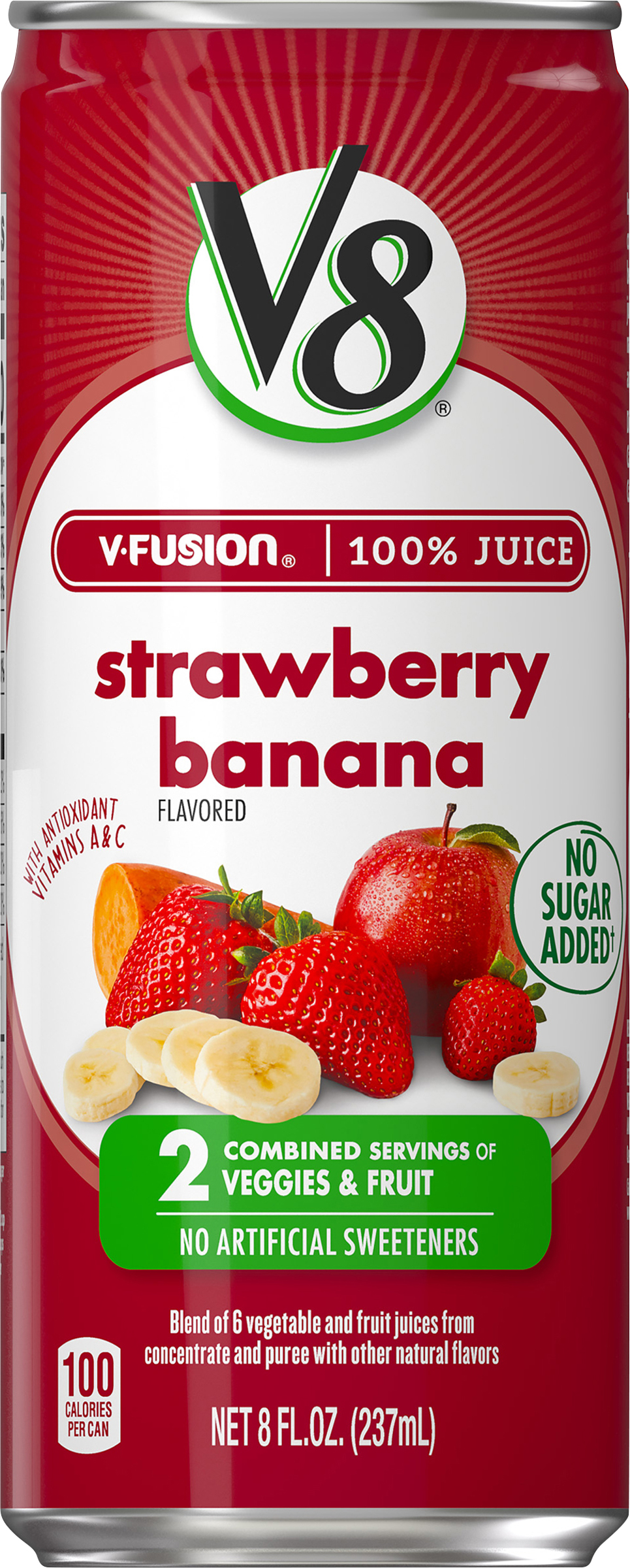 100% Juice, Strawberry Banana Flavored