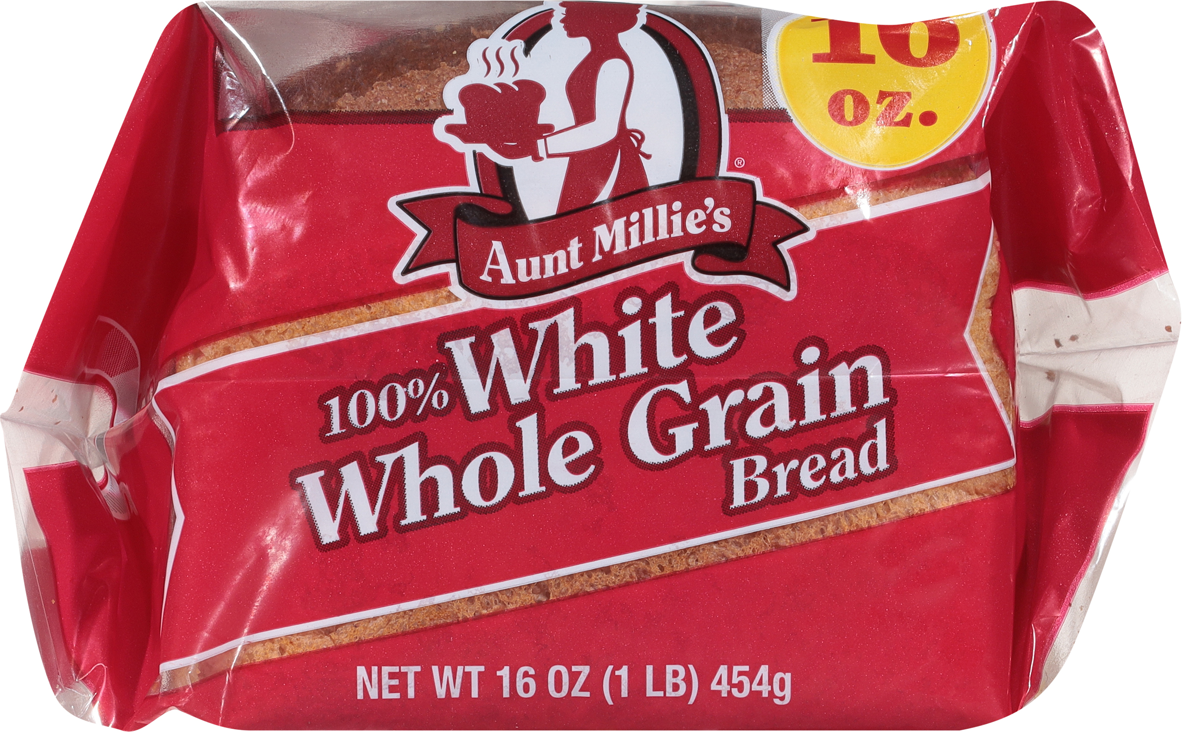 Bread, Whole Grain, 100% White