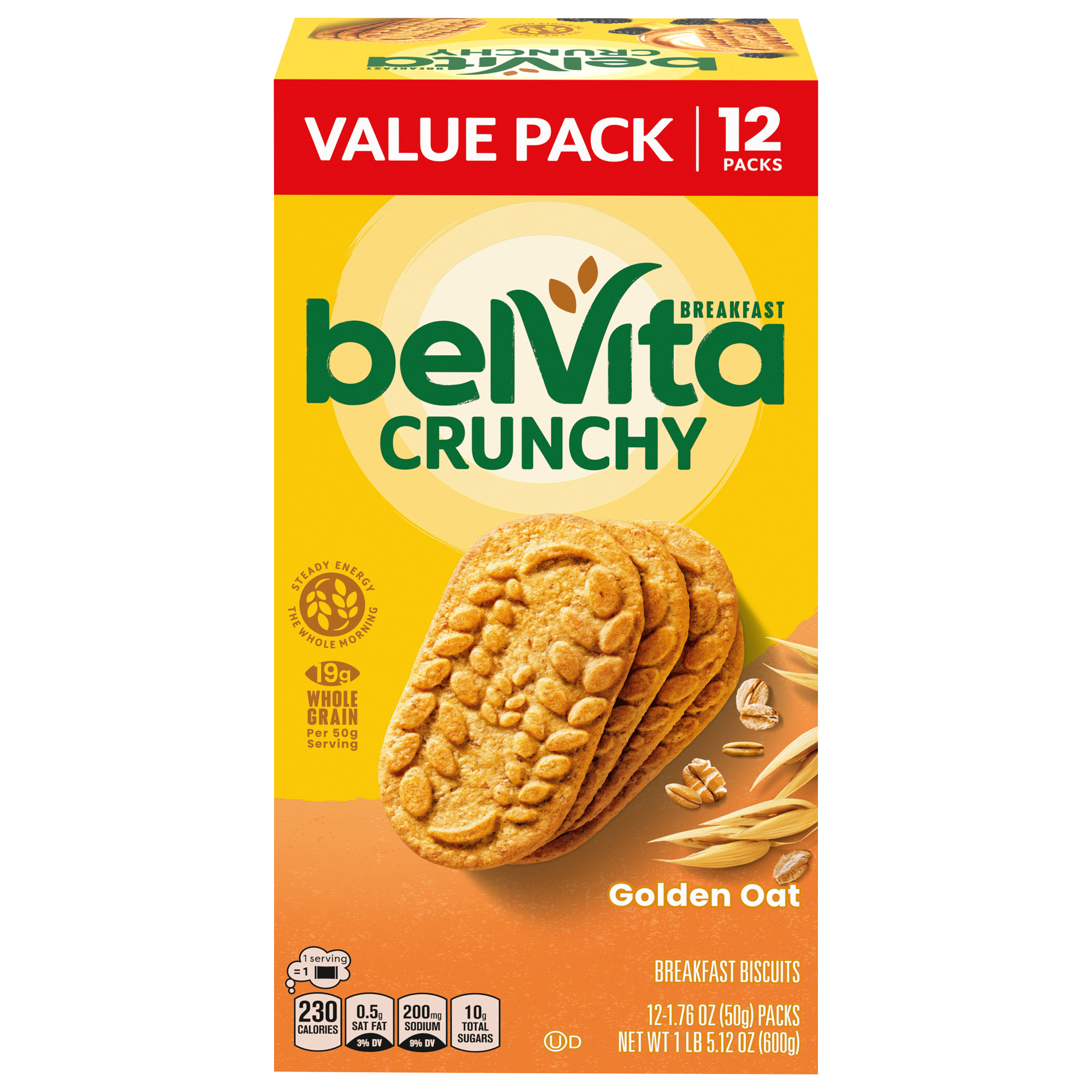 Breakfast Biscuits, Golden Oat, Crunchy, Value Pack