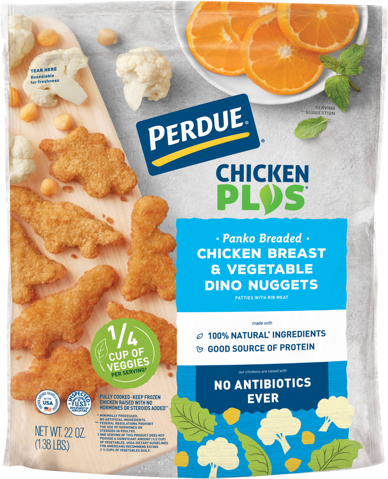 Dino Nuggets, Chicken Breast & Vegetable, Panko Breaded