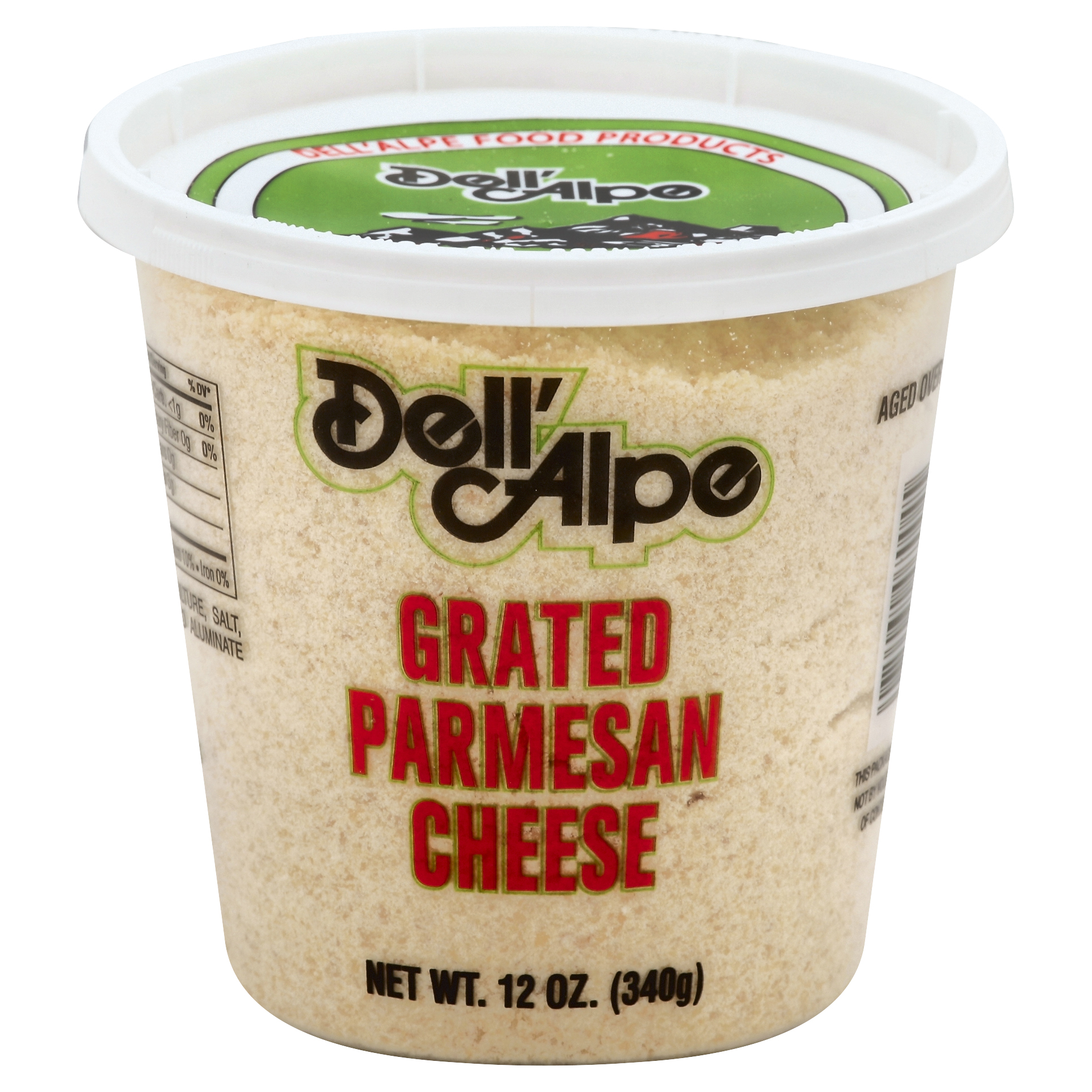 Dell'alpe Grated Cheese 12 Oz