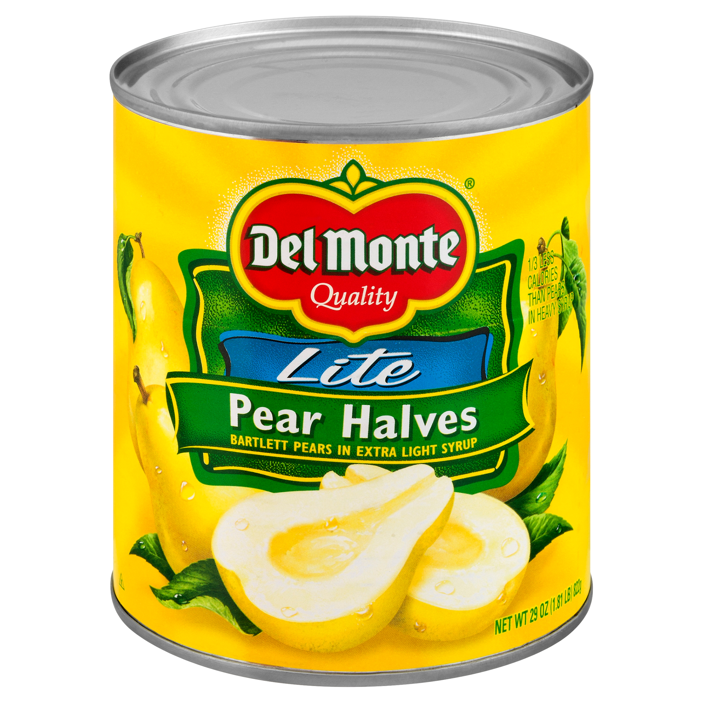 Del Monte Lite Pear Halves 29 Oz