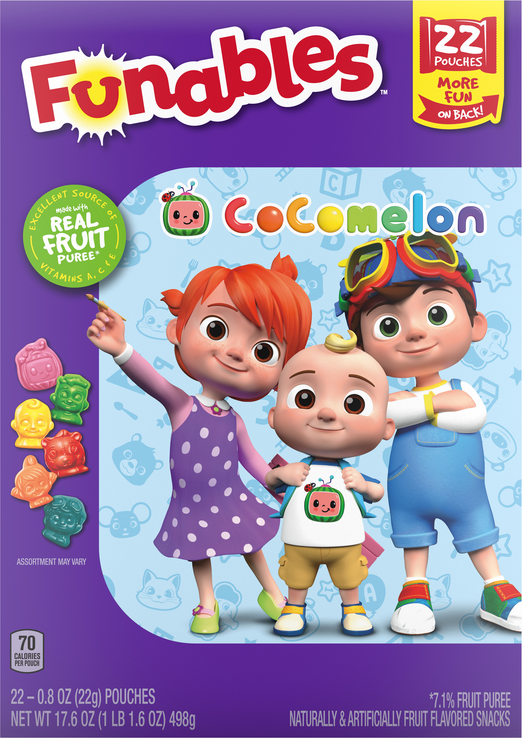 Fruit Flavored Snacks, Cocomelon