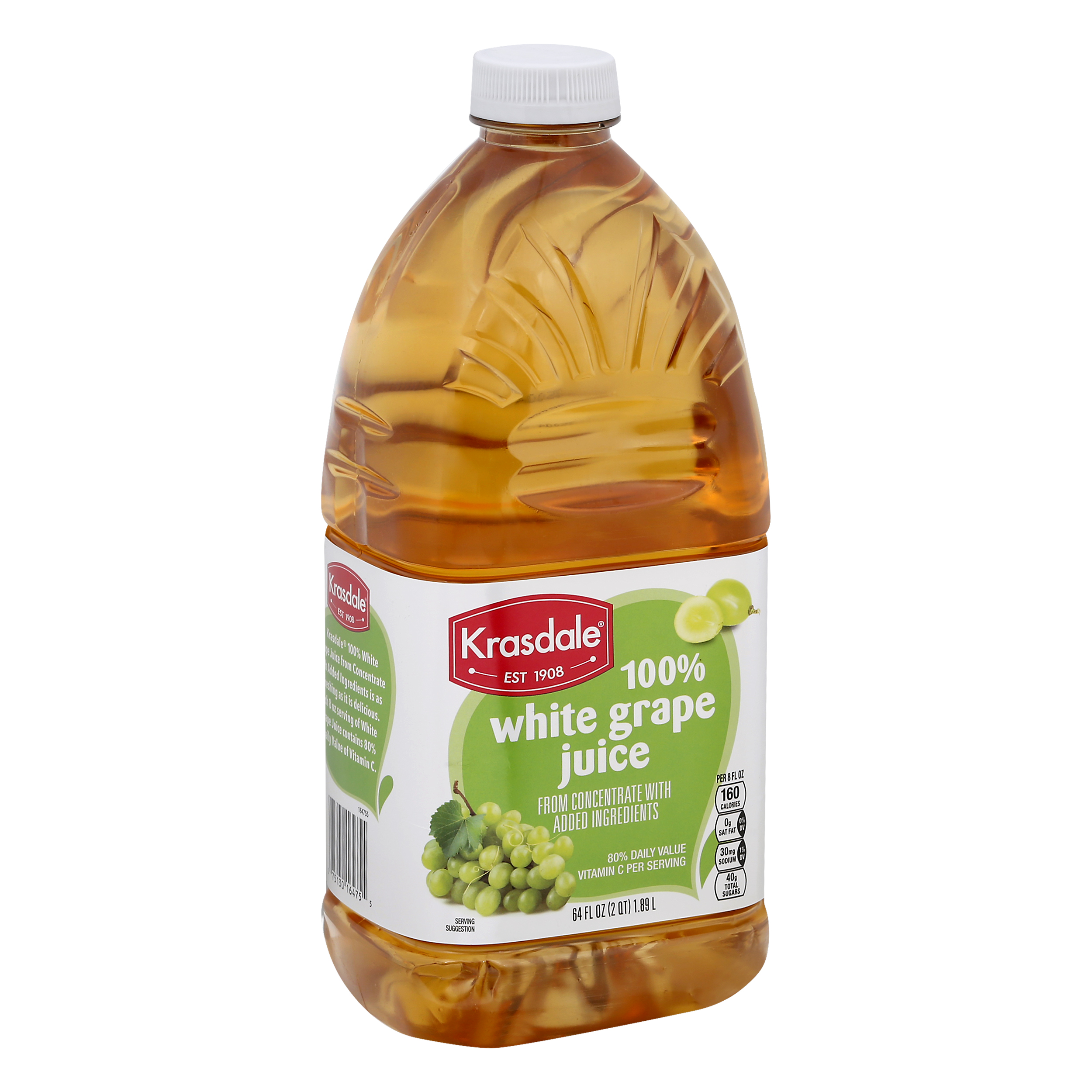 Krasdale White Grape 100% Juice 64 Oz