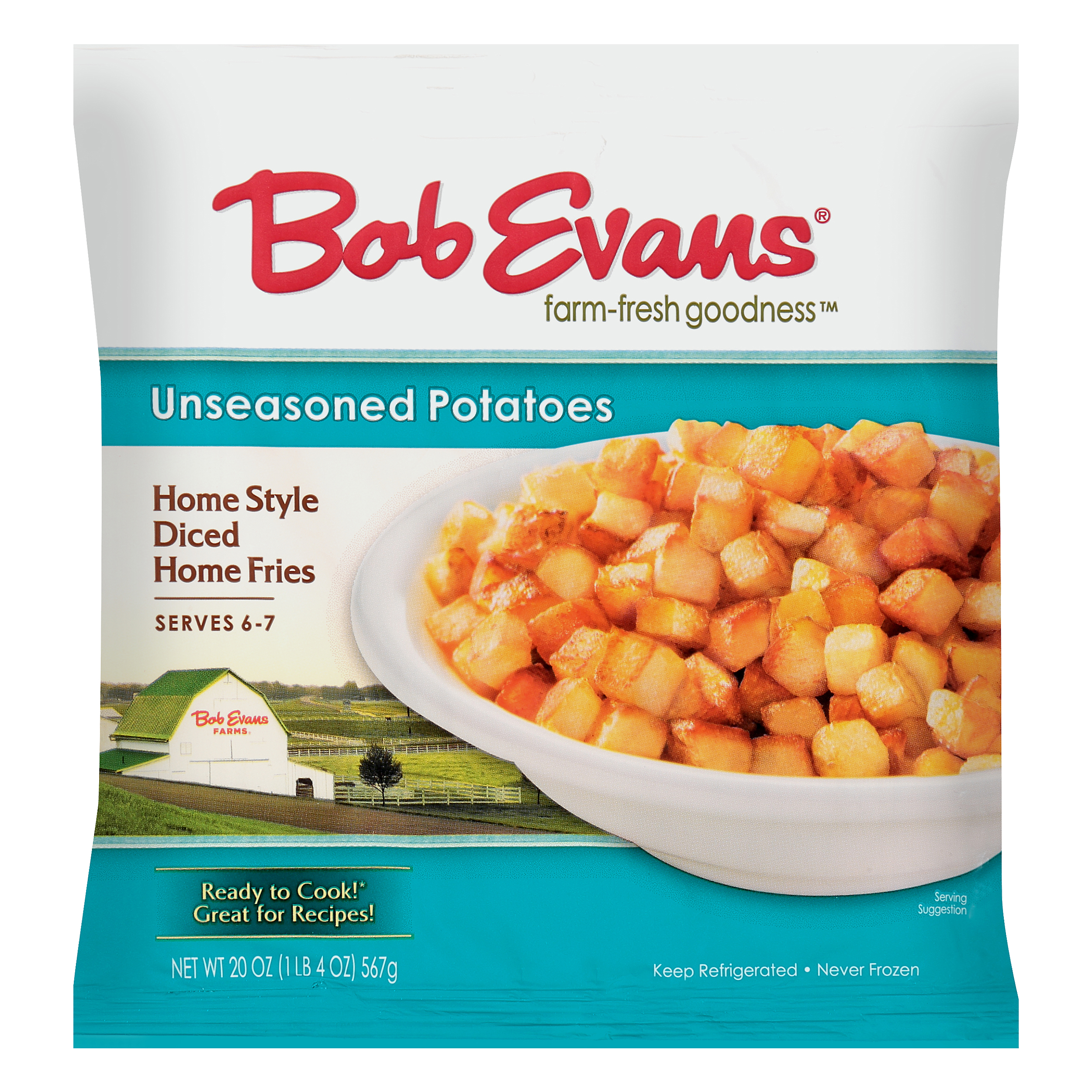 Bob Evans® Unseasoned Potatoes Home Style Diced Home Fries 20 Oz. Bag
