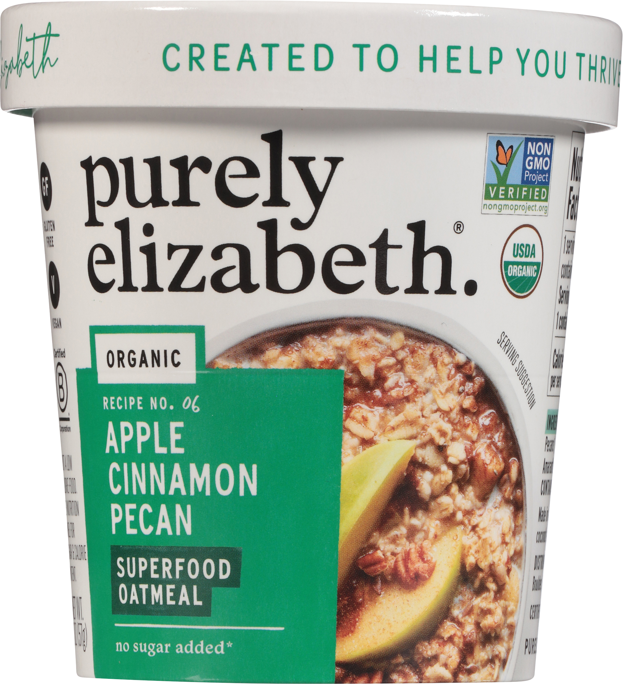 Superfood Oatmeal, Organic, Apple Cinnamon Pecan