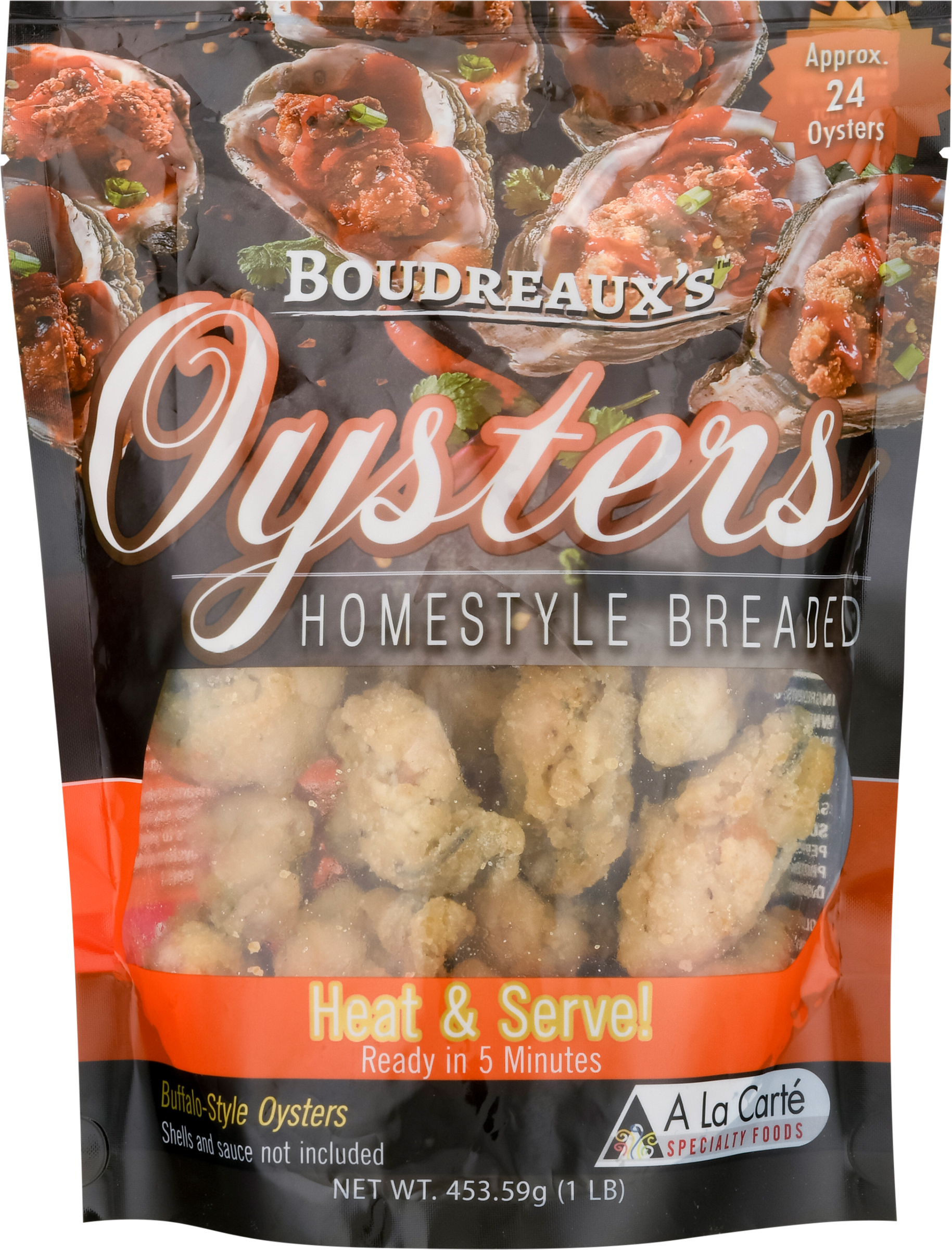 Oysters, Homestyle Breaded, Buffalo Style
