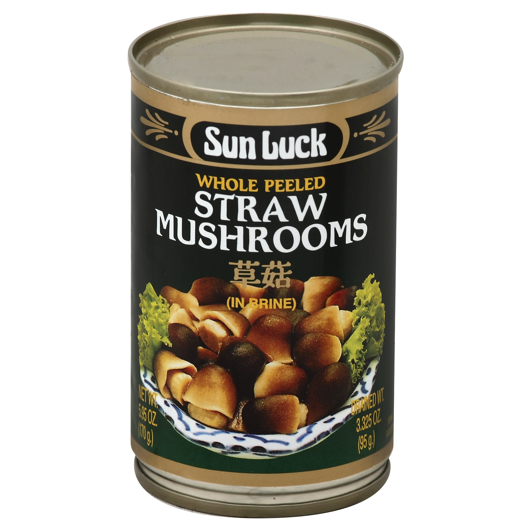 Sun Luck Straw Mushrooms 5.95 Oz