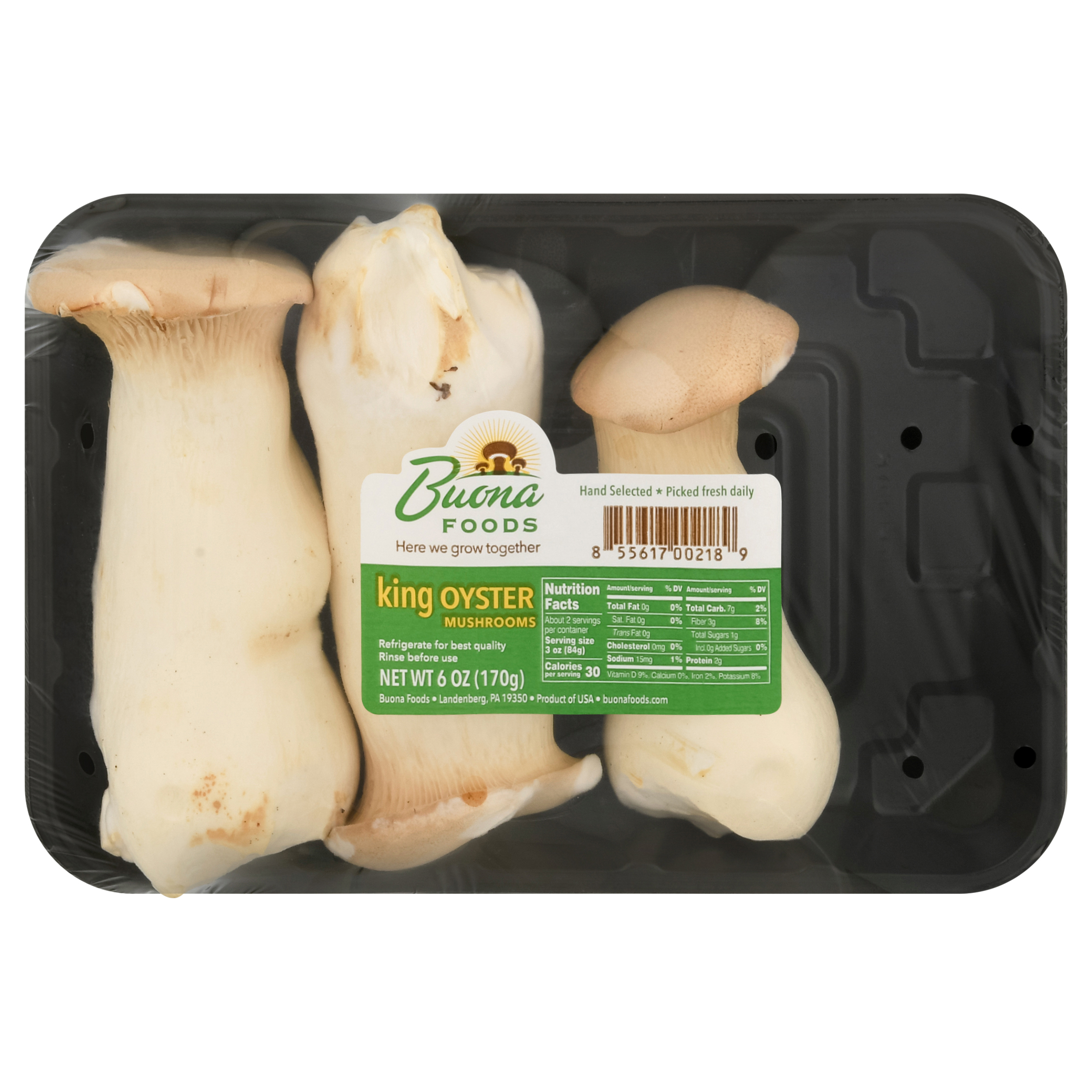 Buona Foods King Oyster Mushrooms 6 Oz