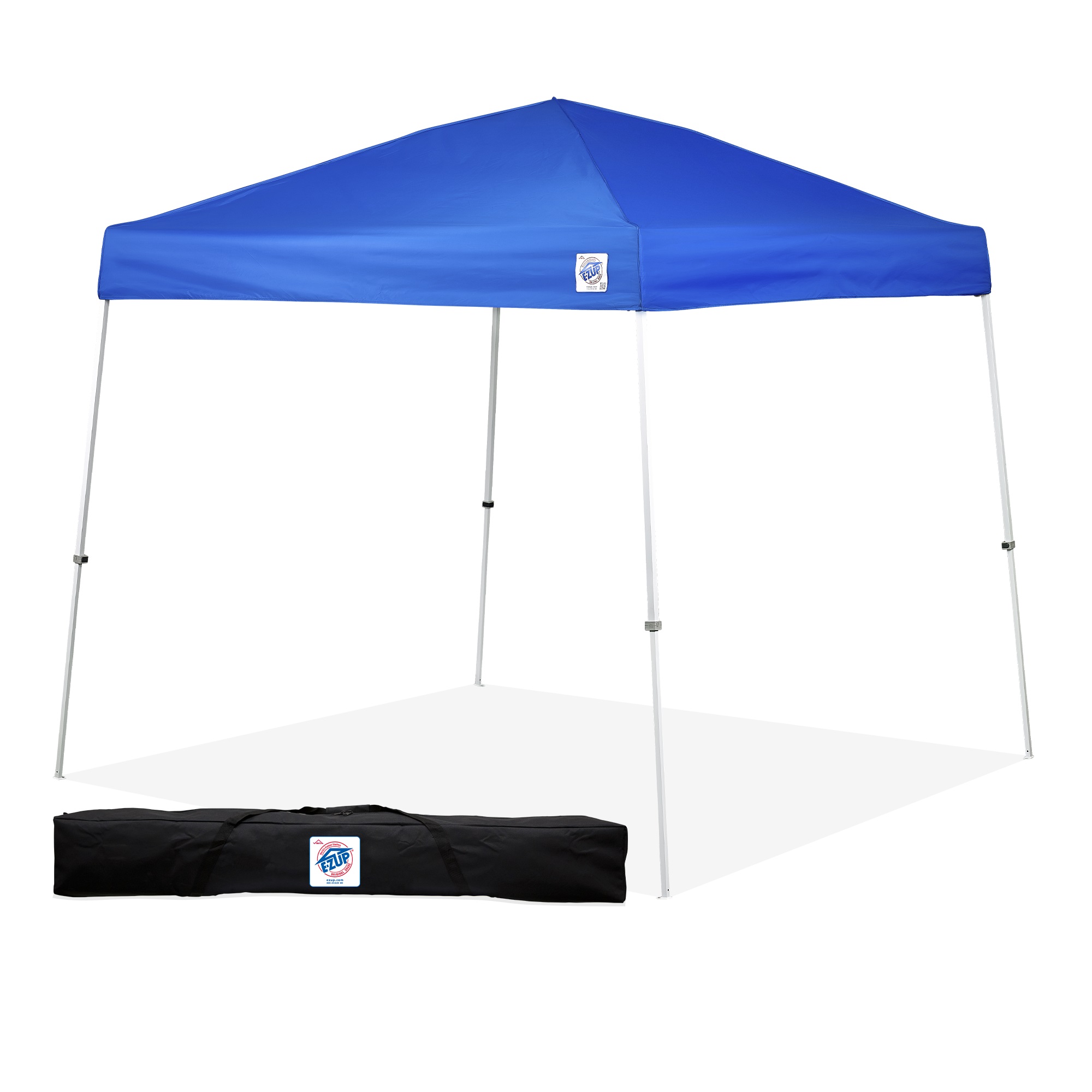 Bijproduct String string Vies E-Z UP 12 ft. x 12 ft. Royal Blue Top Vista Tent Canopy - White Cap