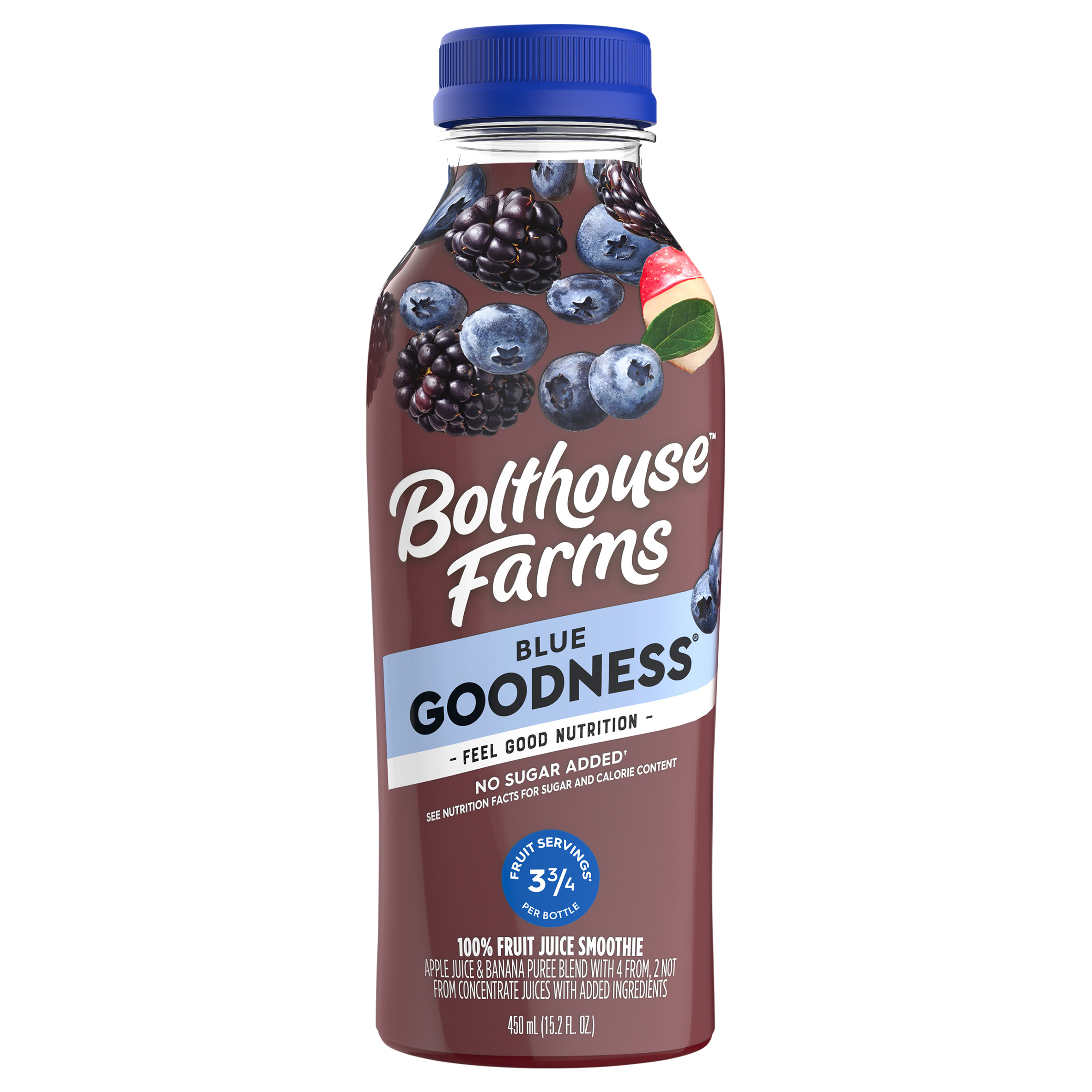 100% Fruit Juice Smoothies, Blue Goodness