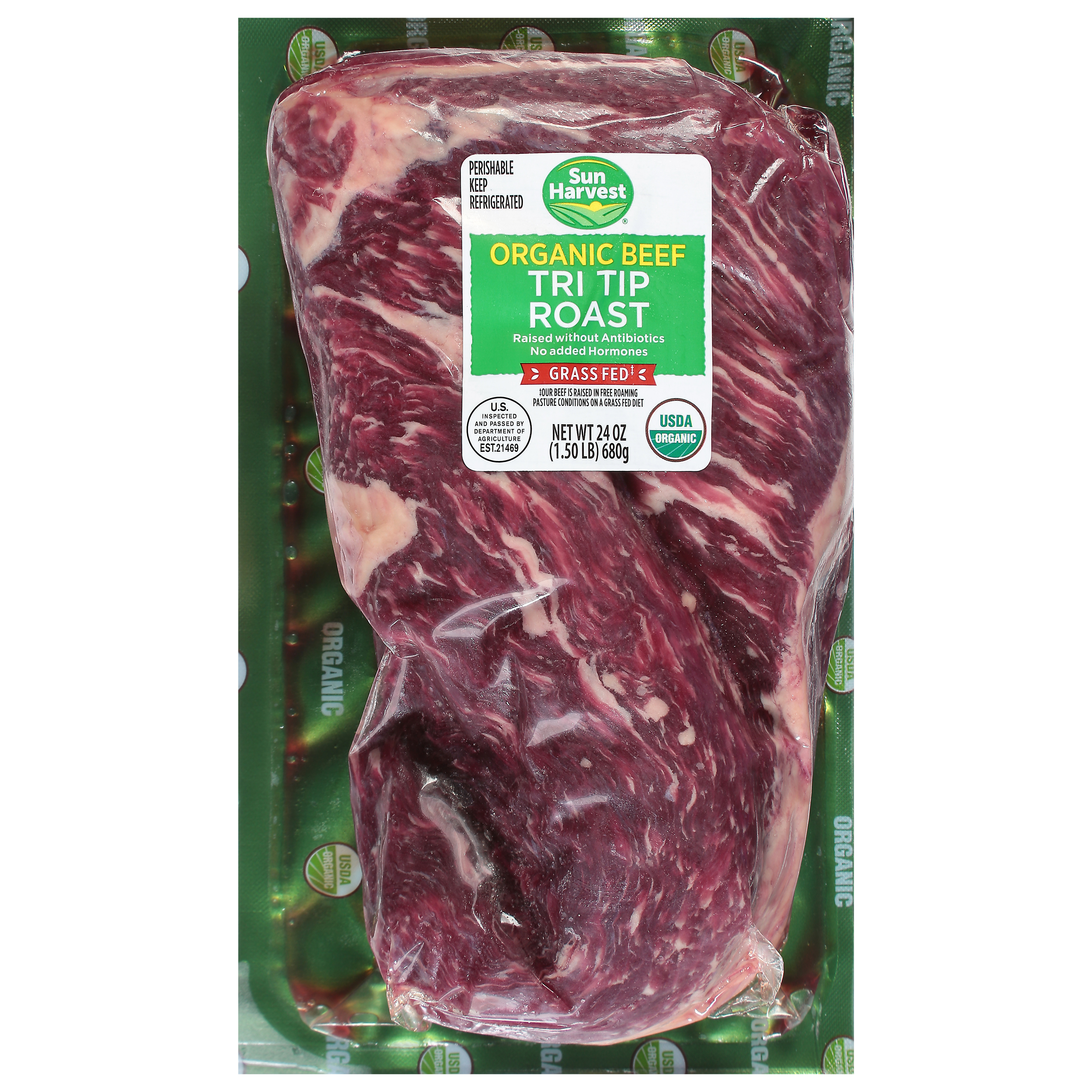 Sun Harvest Organic Tri Tip Roast Beef 24 Oz