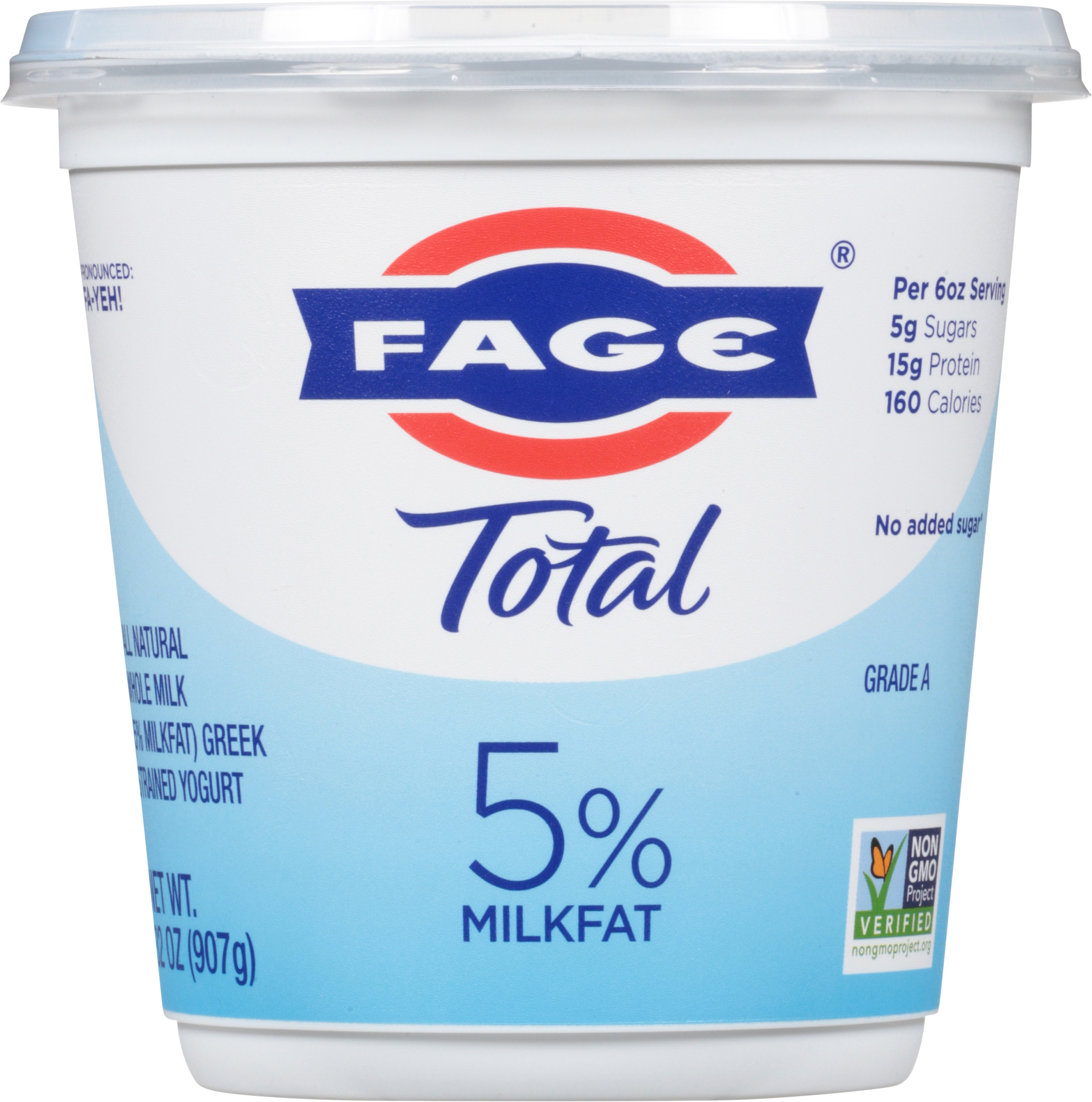Yogurt, 5% Milkfat, Greek, Strained