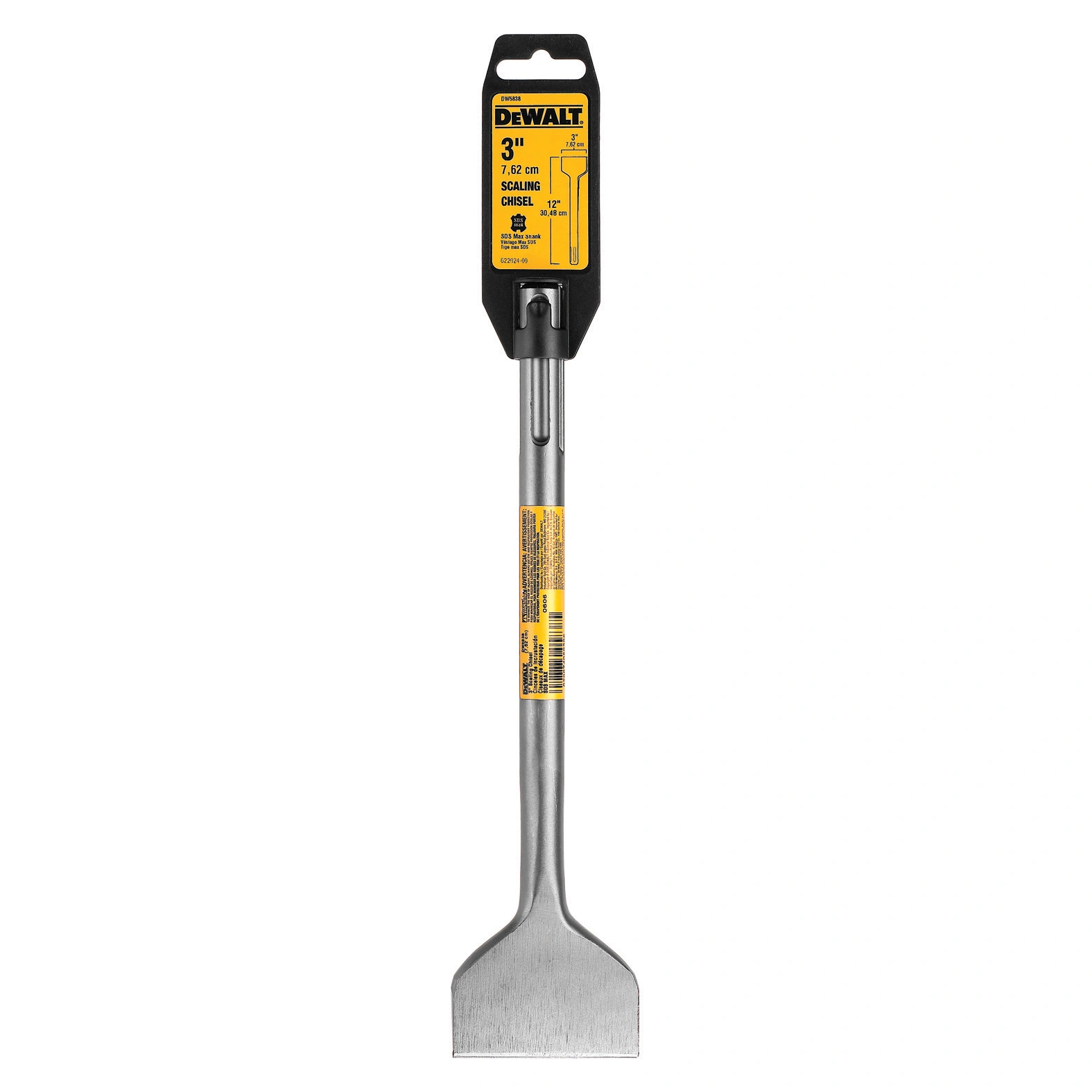 DEWALT 3" x 12" SDS-Max Scaling Chisel