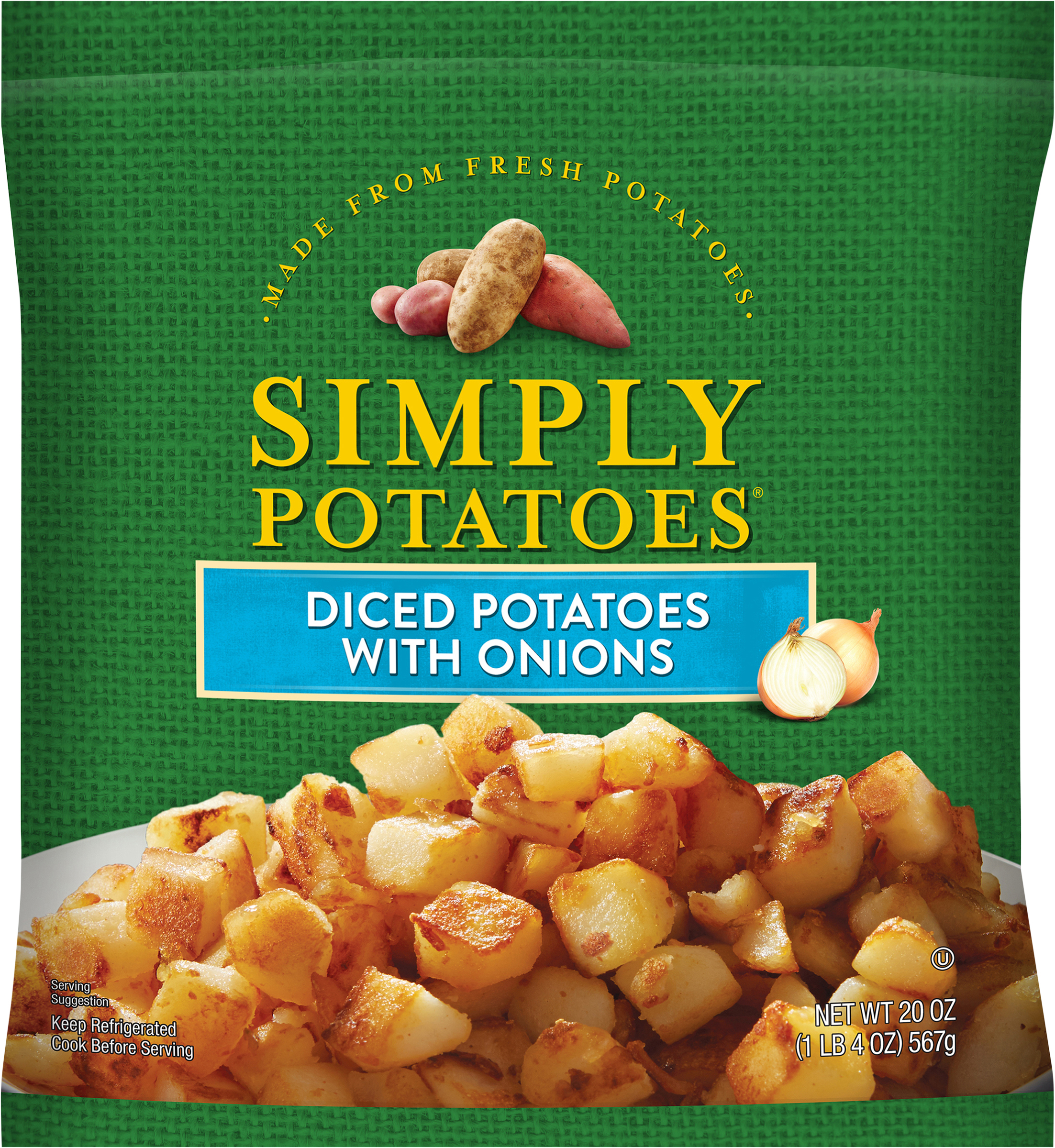Diced Potatoes with Onions