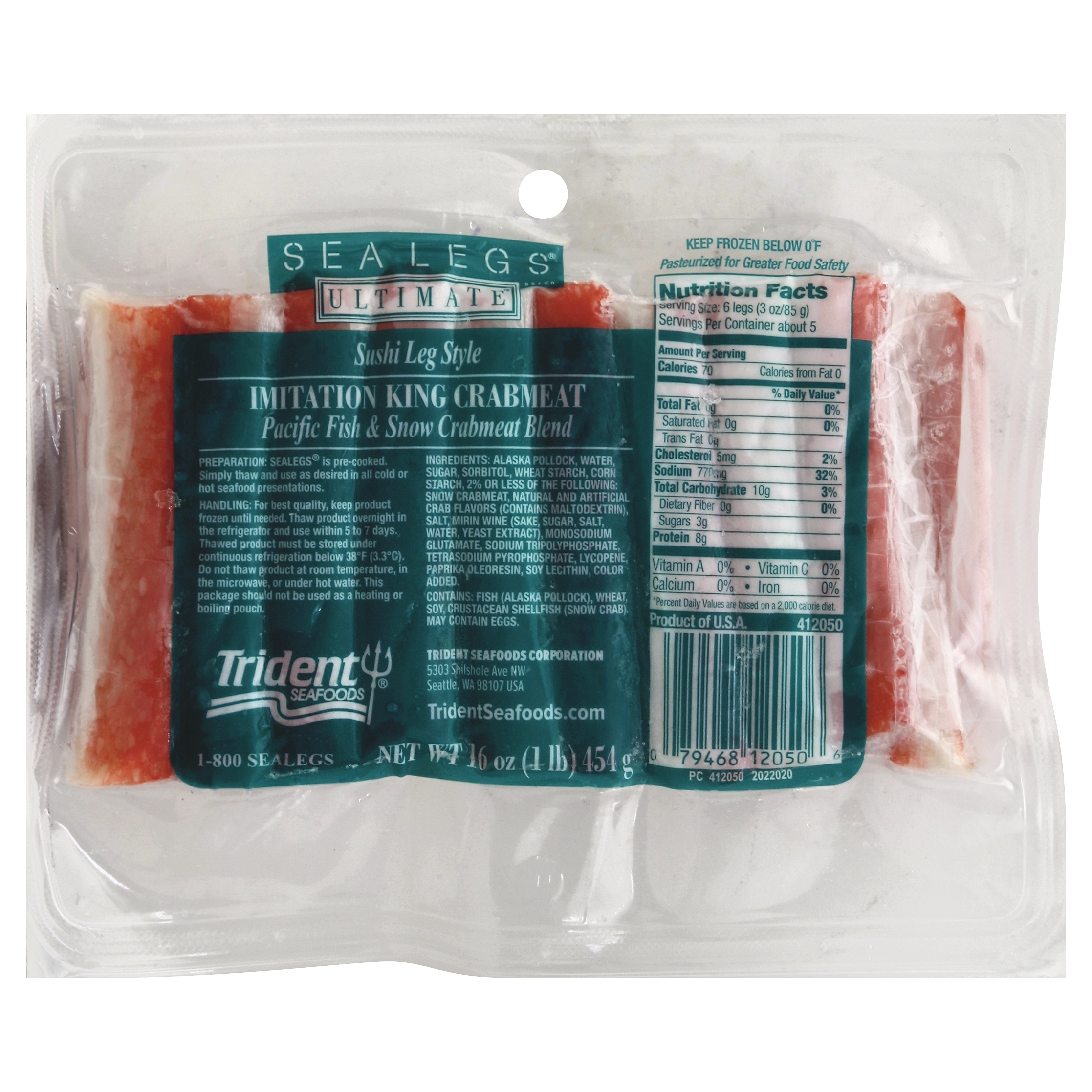 Sealegs King Crabmeat 16 Oz