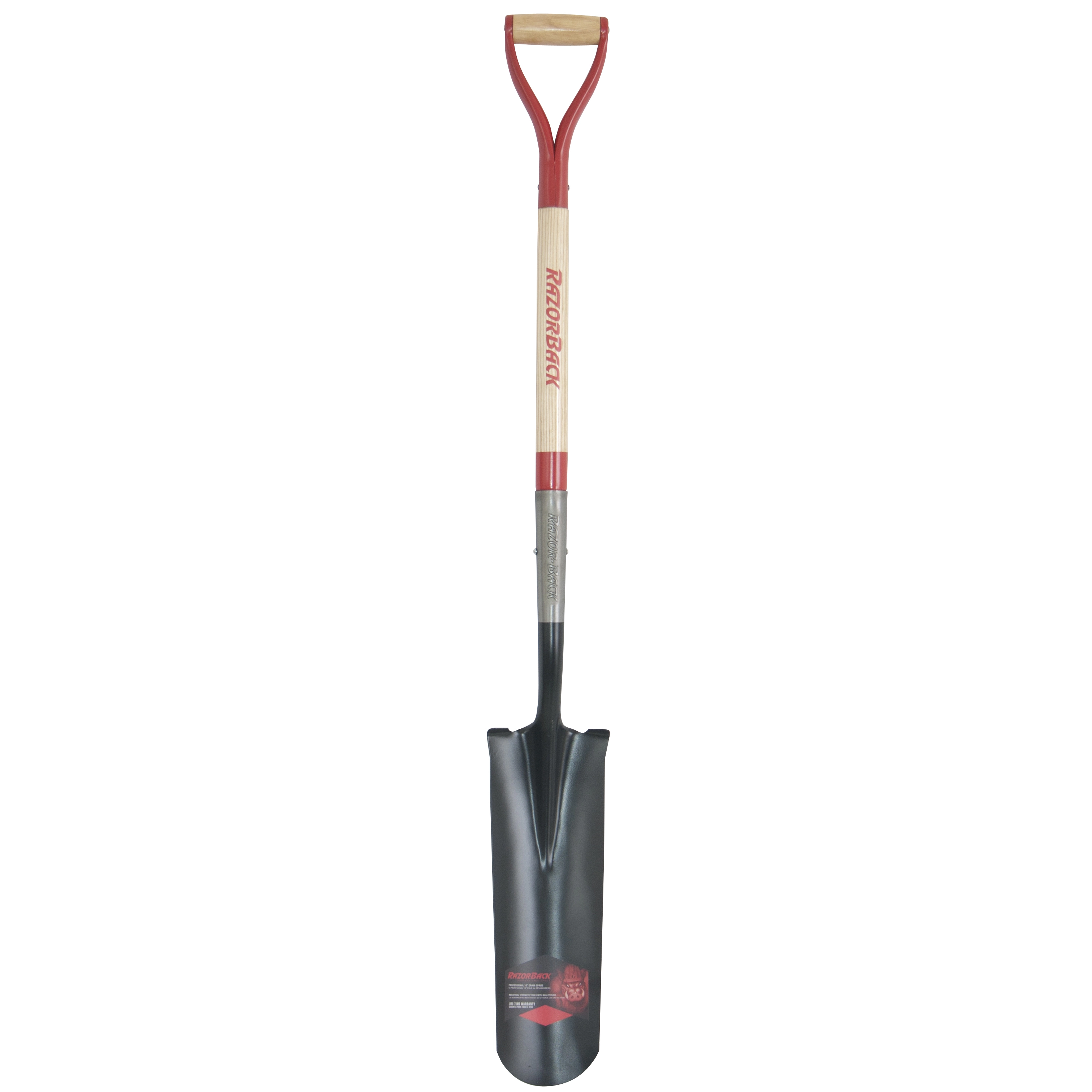 Razor-Back Razor-Back 16" Drain Spade W/ Wood Handle And D-Grip