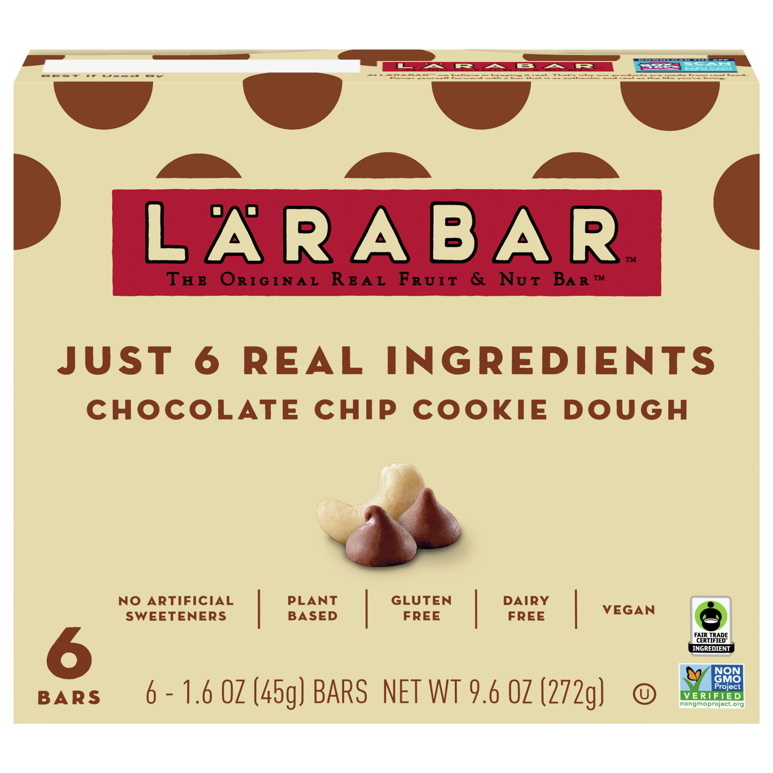 Fruit & Nut Bar, Chocolate Chip Cookie Dough
