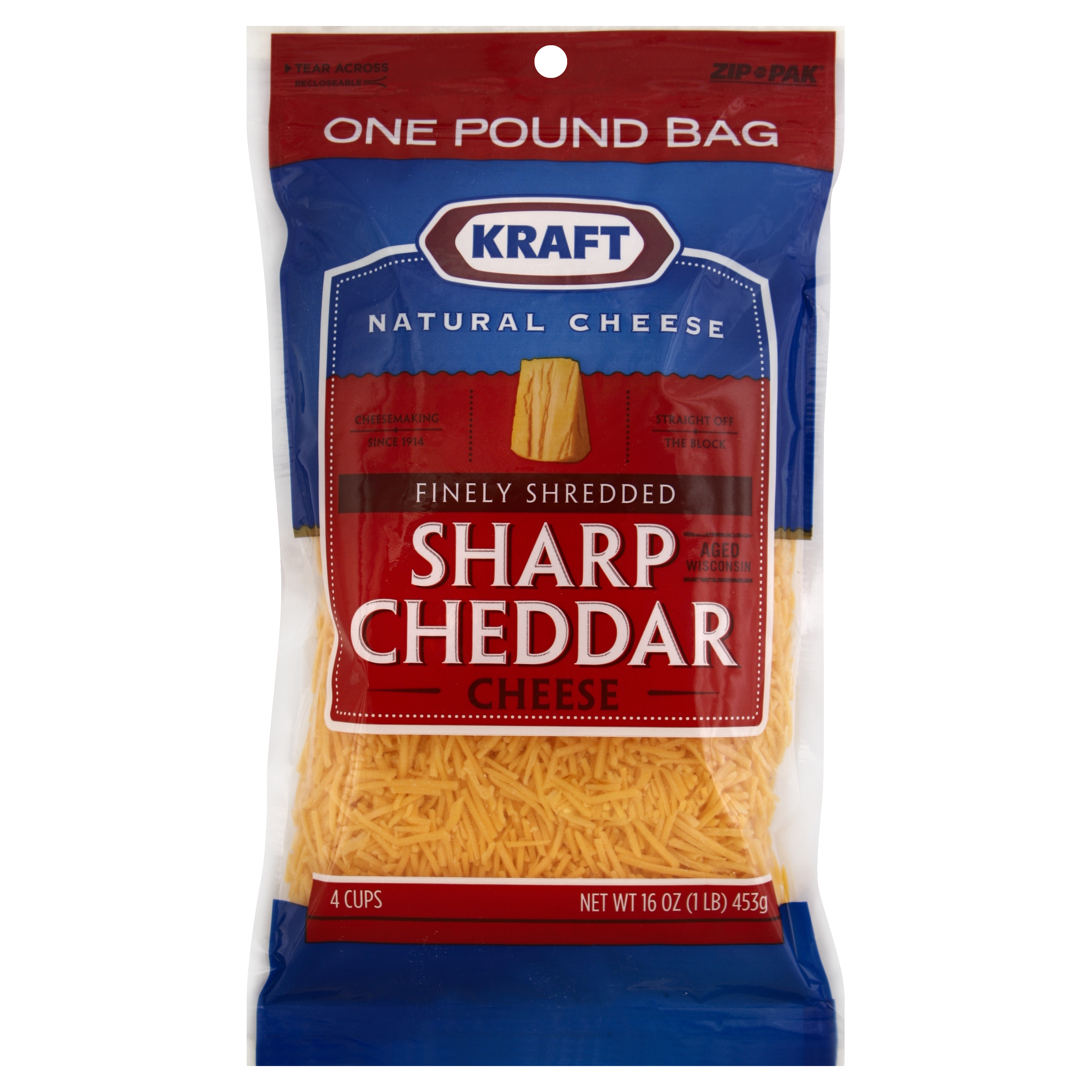 Kraft Finely Shredded Cheese 16 Oz